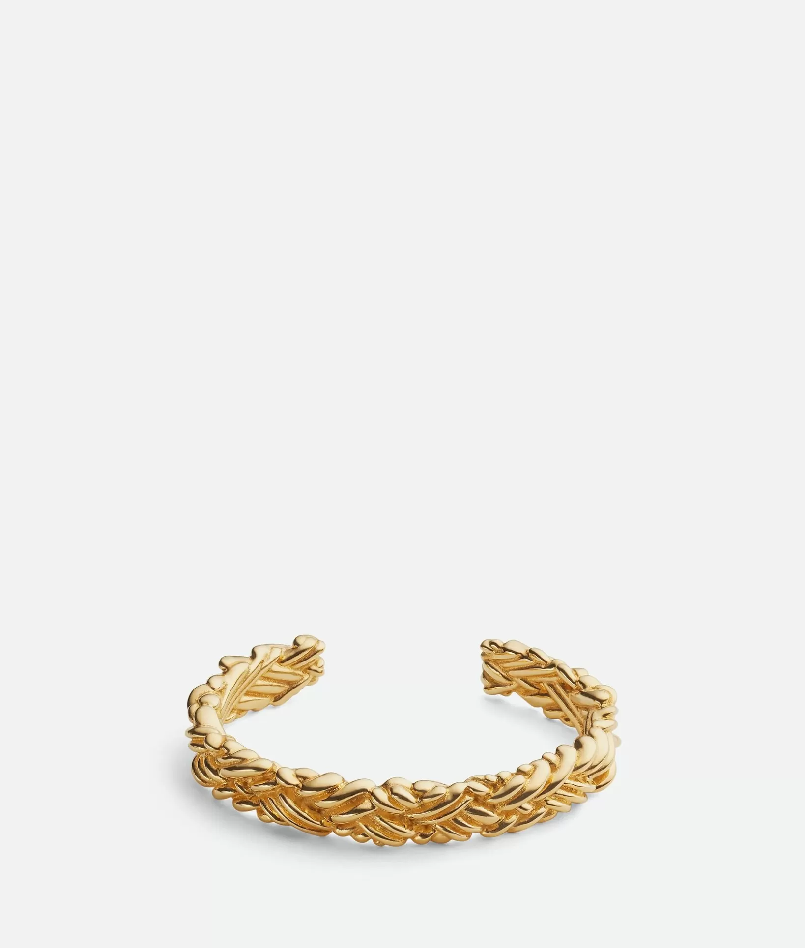 Bracelets>Bottega Veneta Intreccio Thin Cuff Bracelet Yellow gold