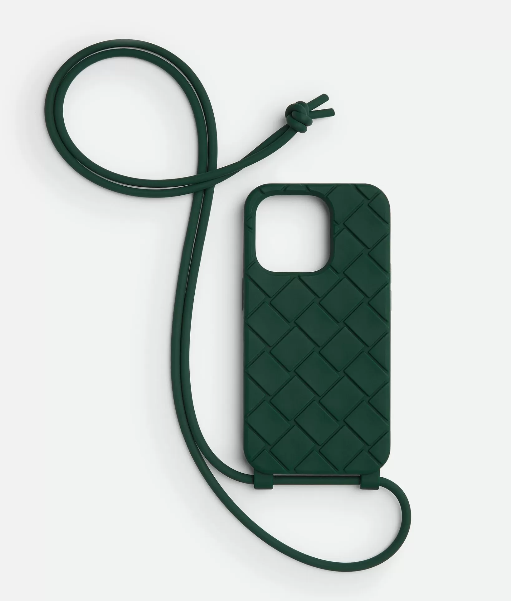 Tech | Tech>Bottega Veneta IPhone 14 Pro Case On Strap Emerald green