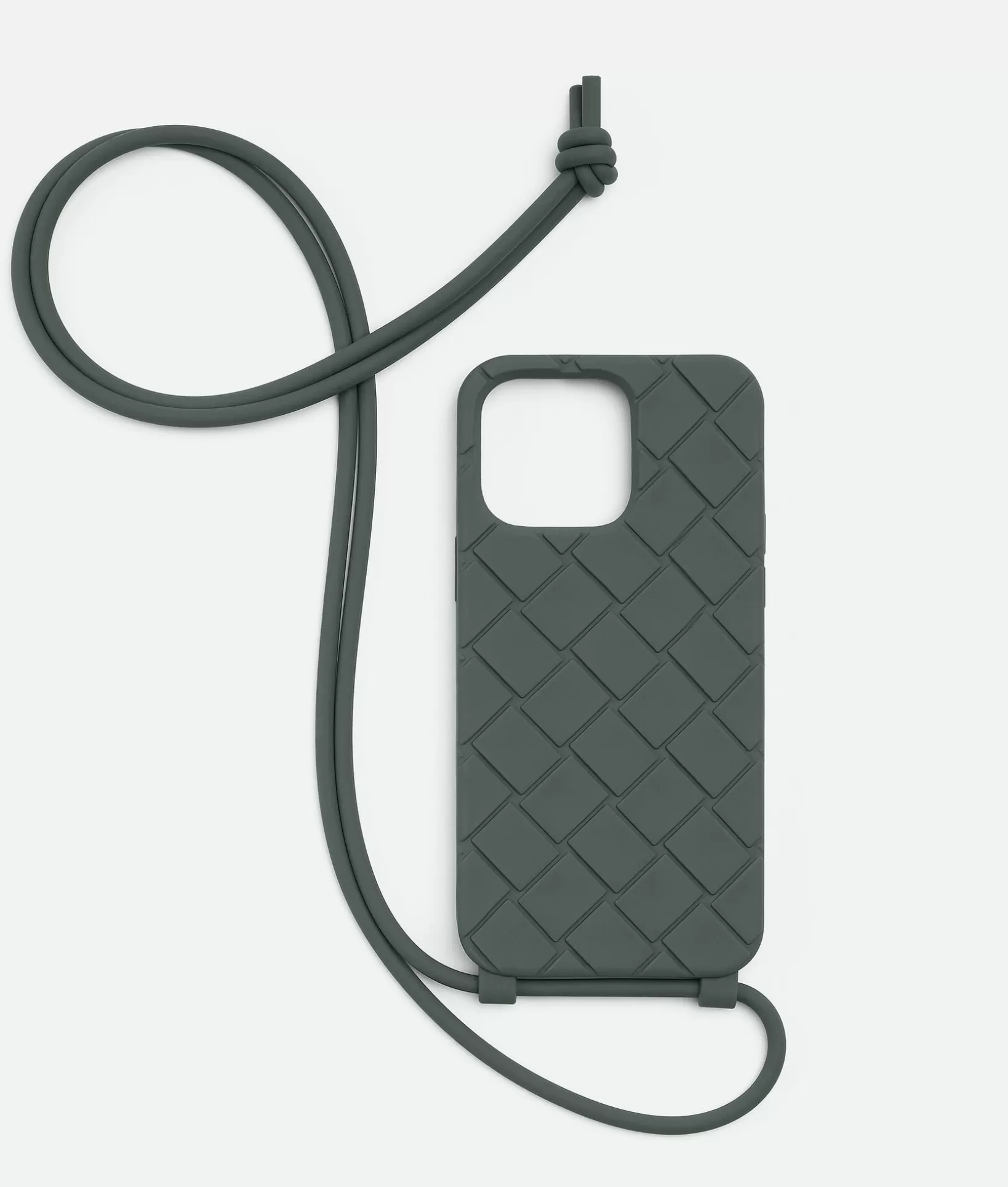 Tech>Bottega Veneta IPhone 14 Pro Max Case On Strap Slate