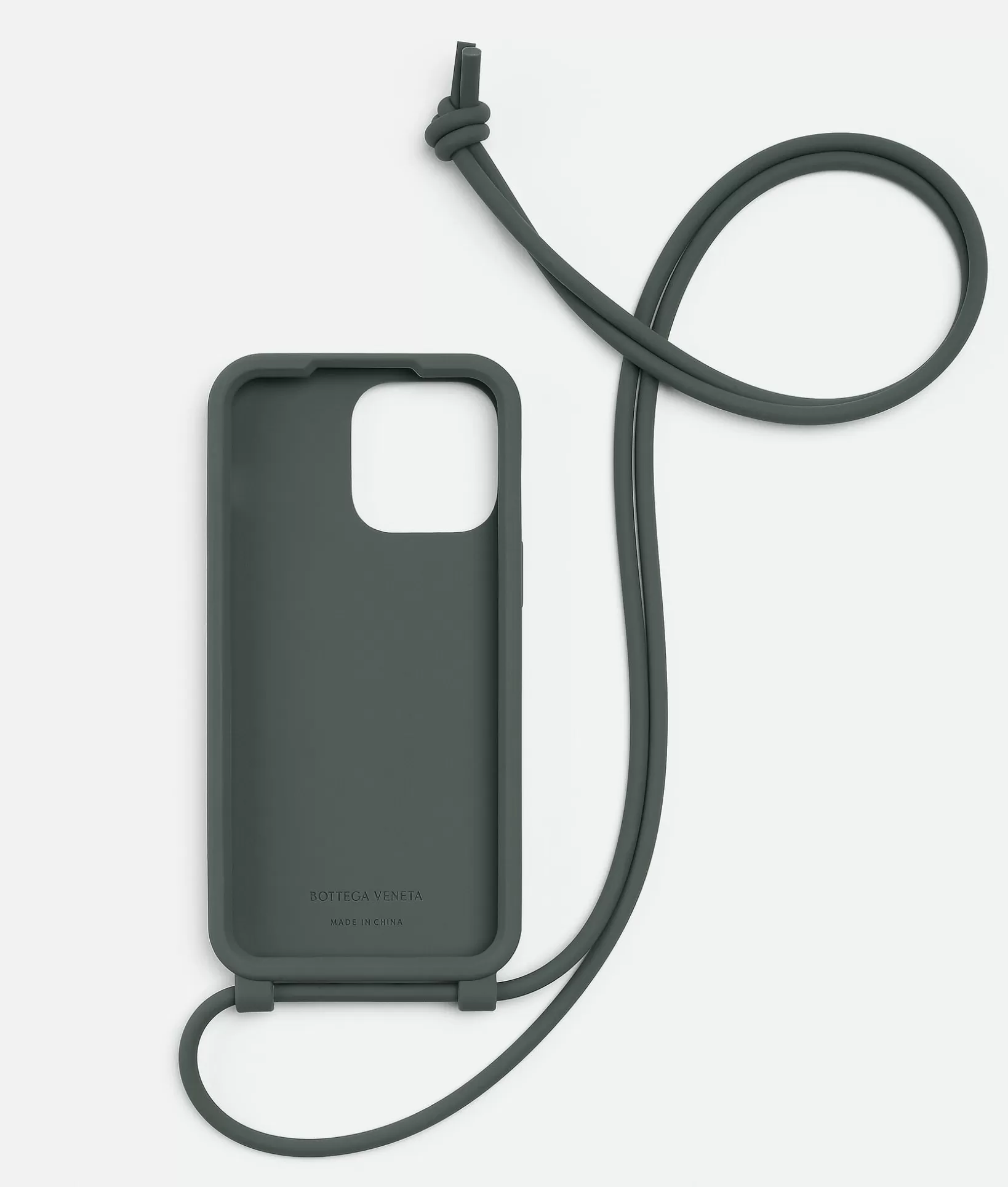 Tech>Bottega Veneta IPhone 14 Pro Max Case On Strap Slate