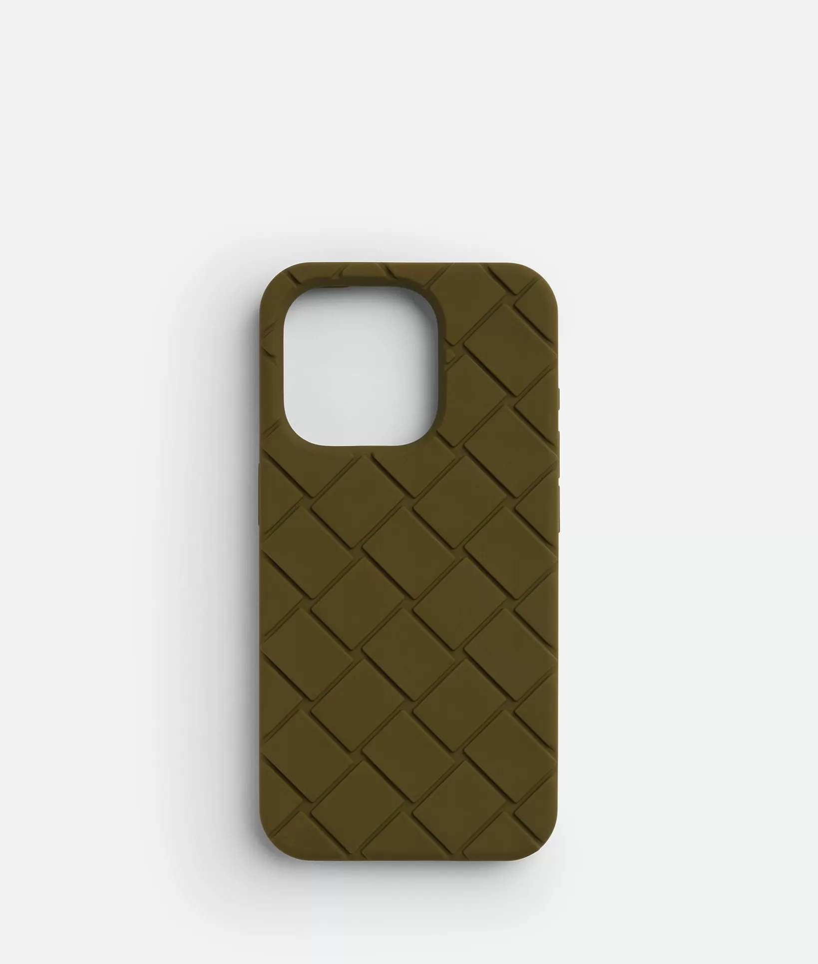 Tech>Bottega Veneta IPhone 15 Pro Case Olive oil