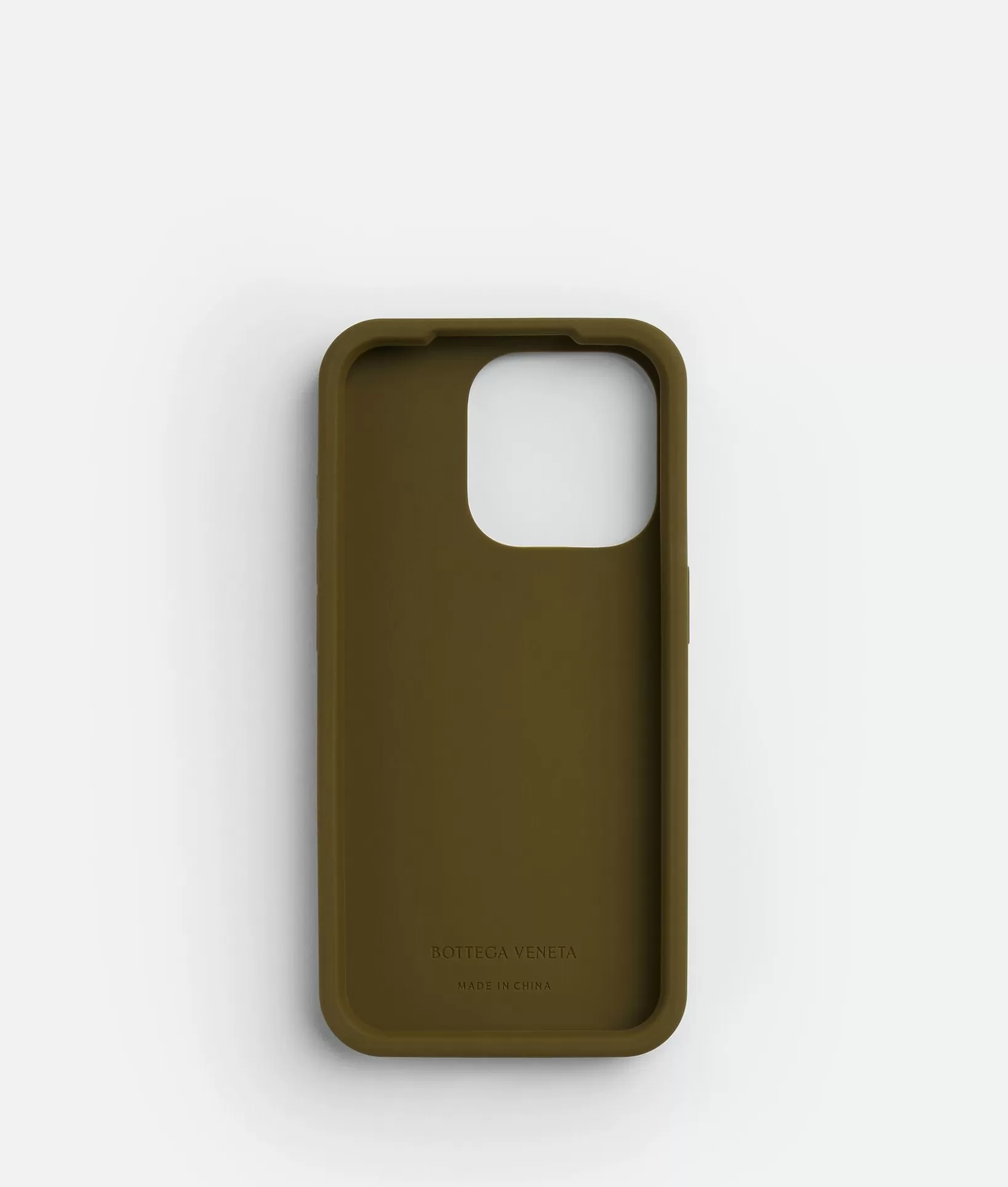 Tech>Bottega Veneta IPhone 15 Pro Case Olive oil