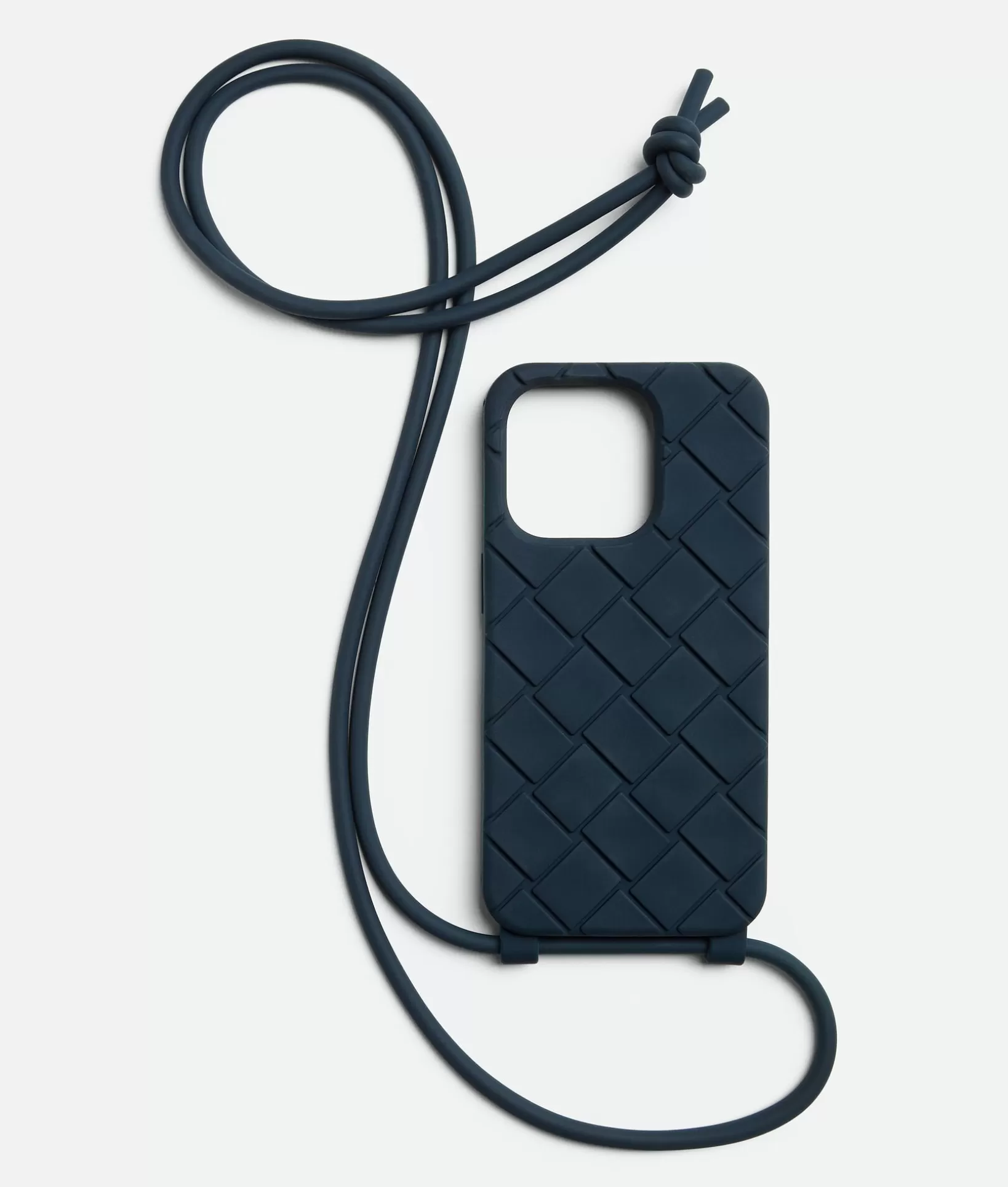 Tech | Tech>Bottega Veneta IPhone 15 Pro Case With Strap Deep blue