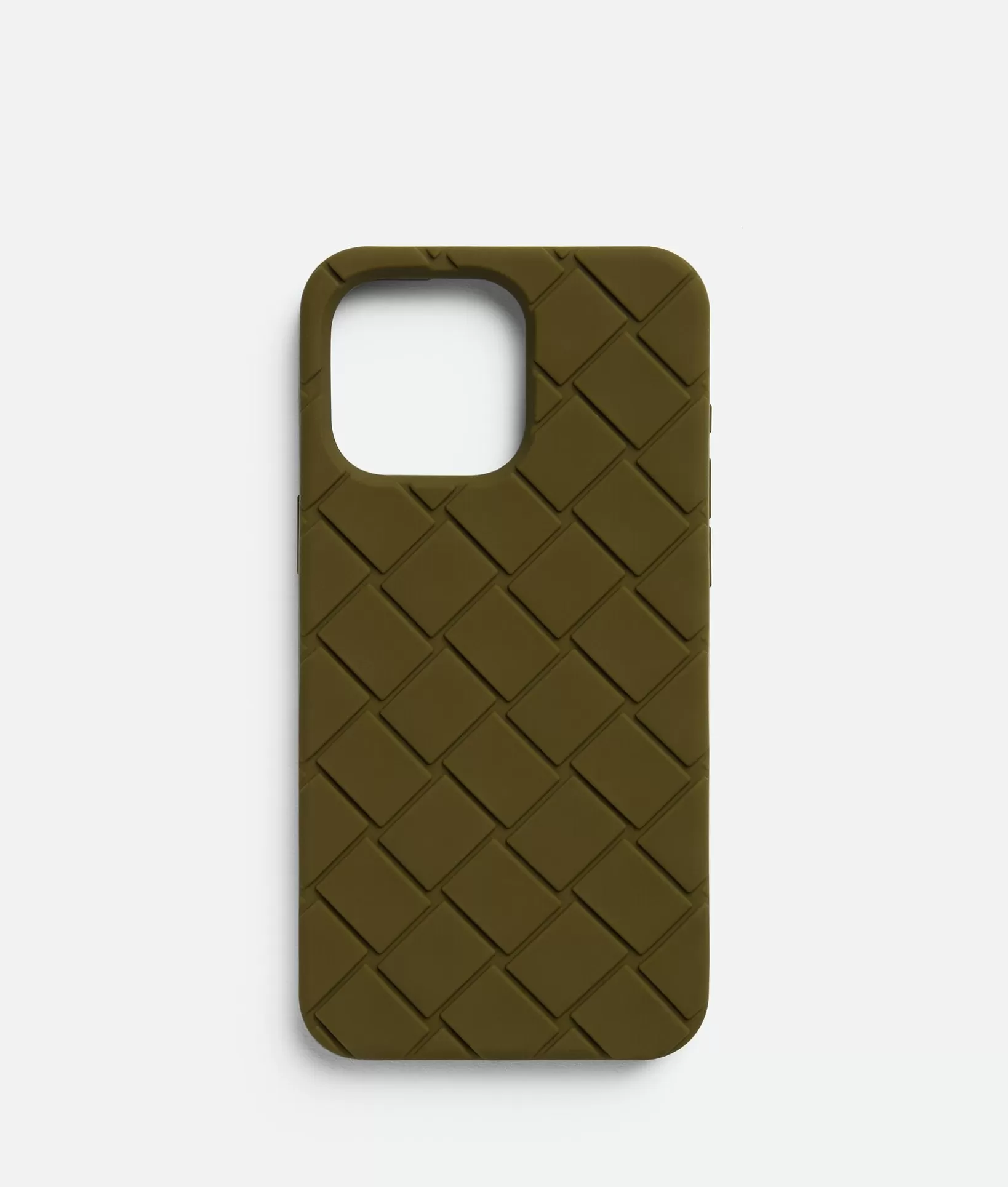 Tech>Bottega Veneta IPhone 15 Pro Max Case Olive oil