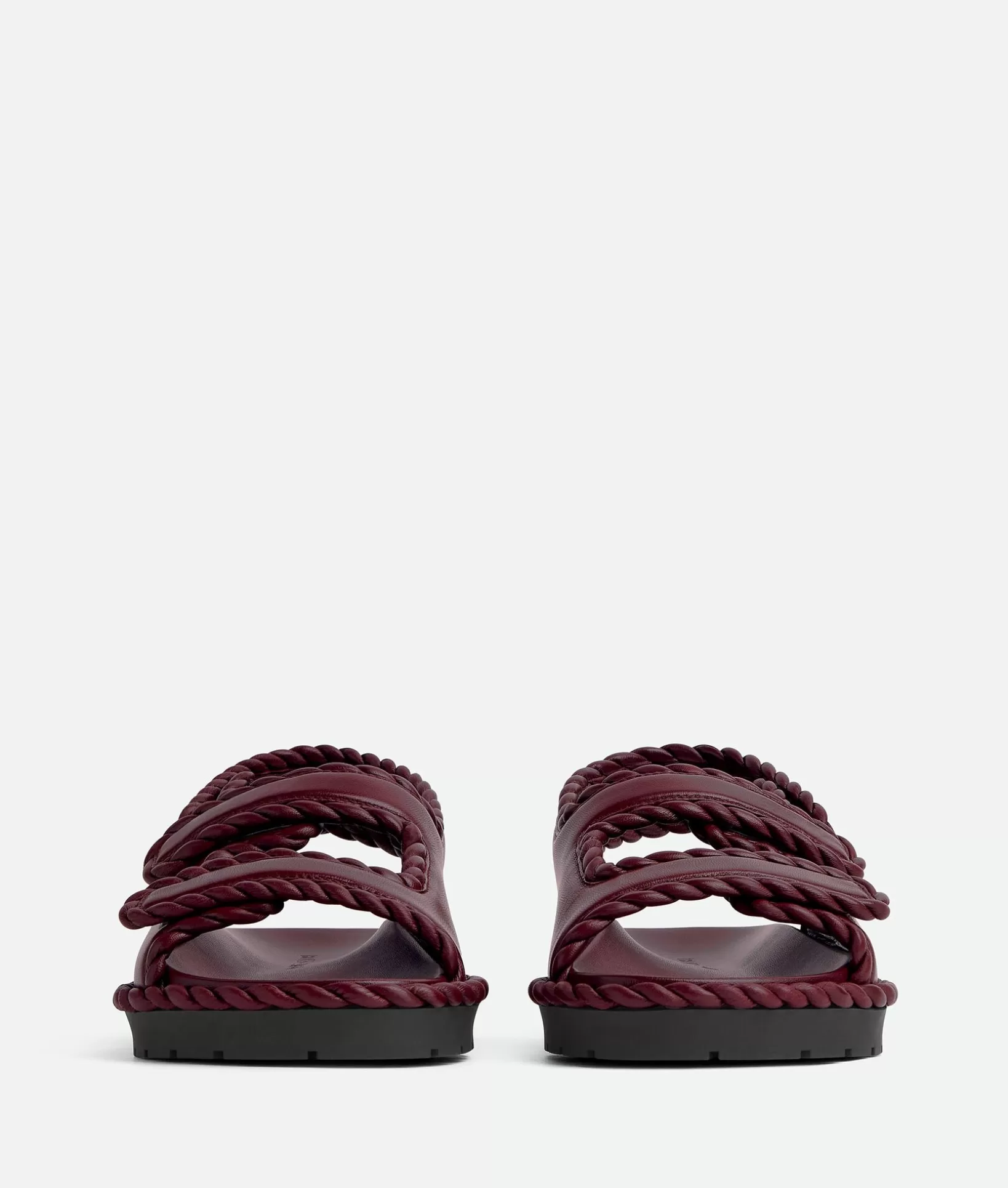 Sandals>Bottega Veneta Jack Flat Sandal Barolo