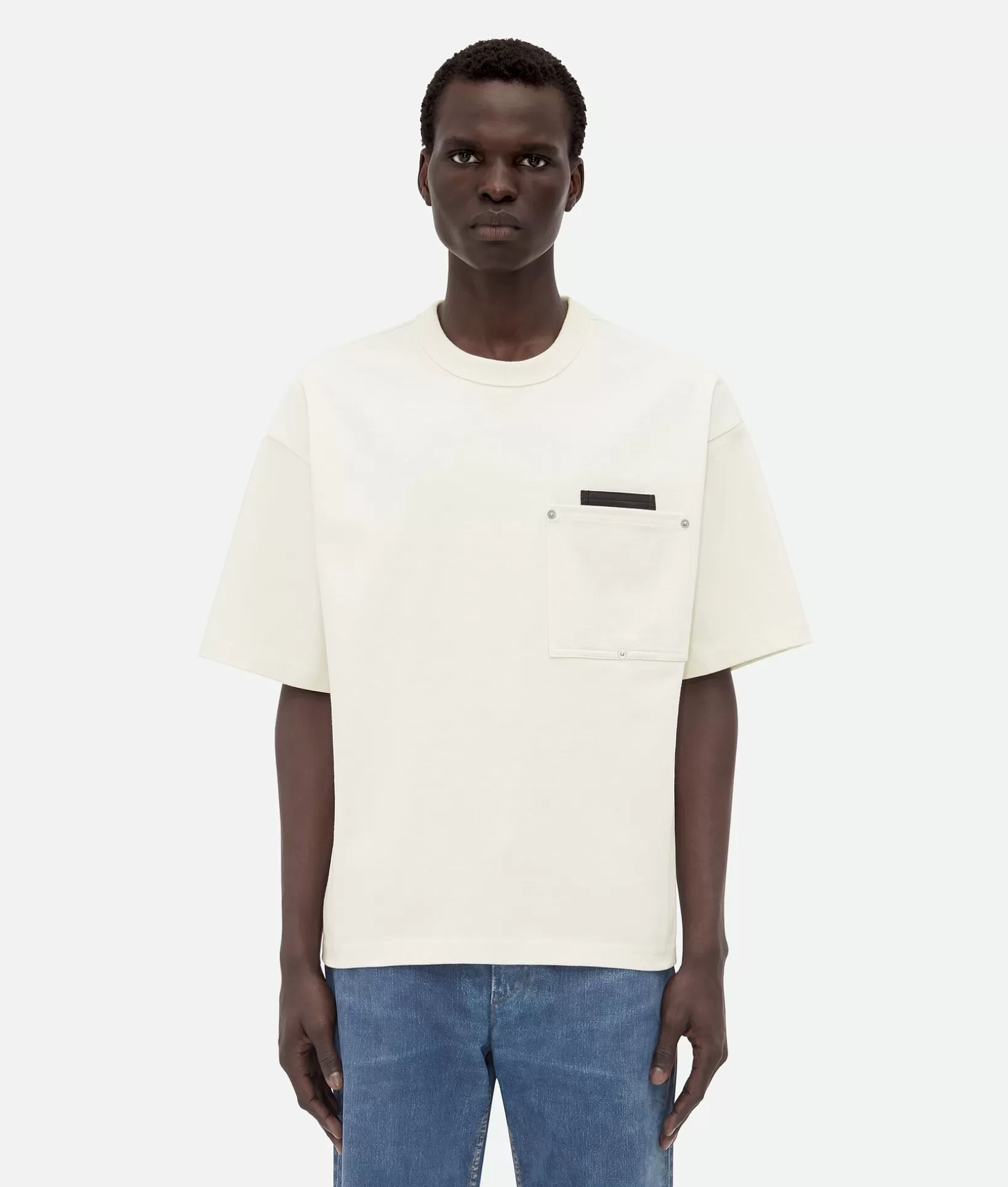 T-Shirts>Bottega Veneta Japanese Jersey T-Shirt Soap