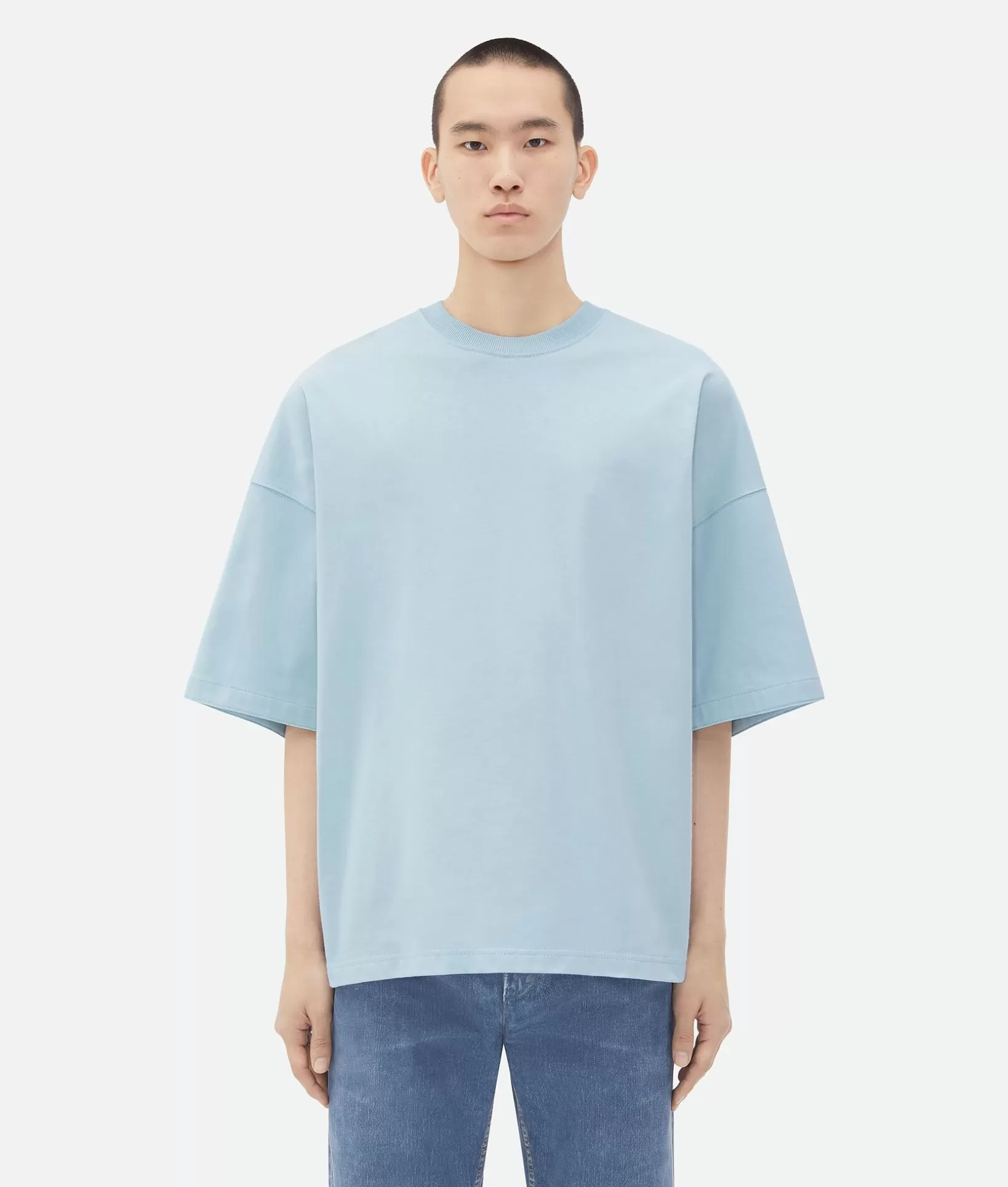 T-Shirts>Bottega Veneta Jersey Oversized T-Shirt River