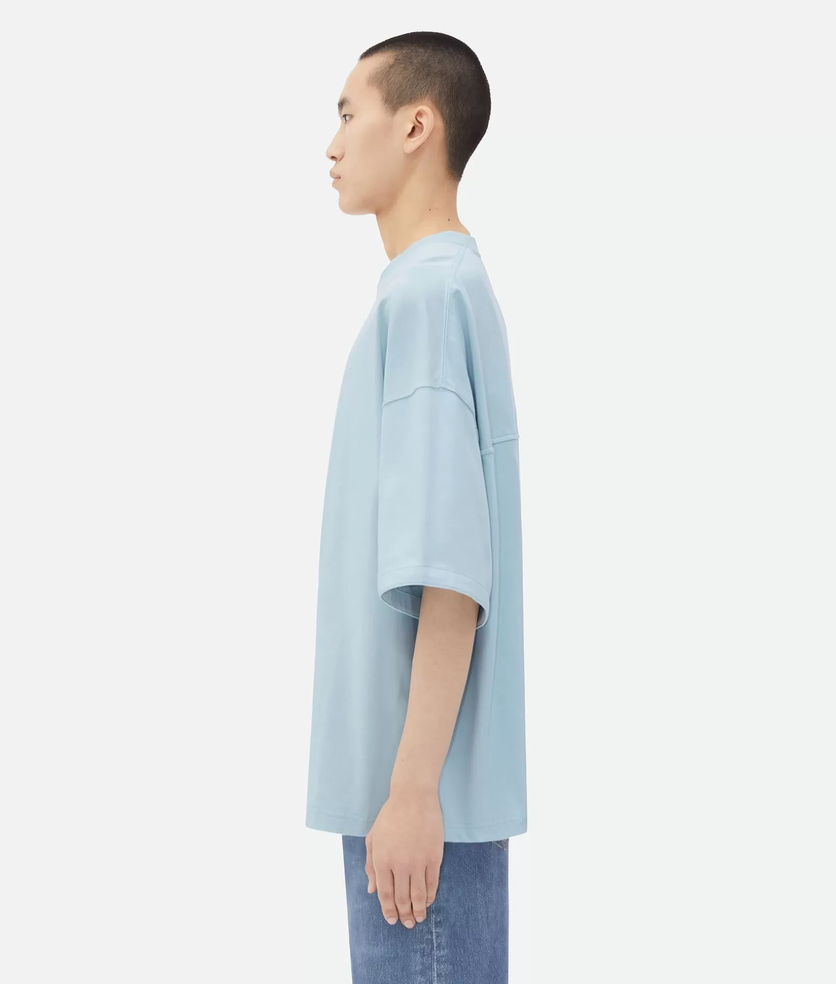 T-Shirts>Bottega Veneta Jersey Oversized T-Shirt River