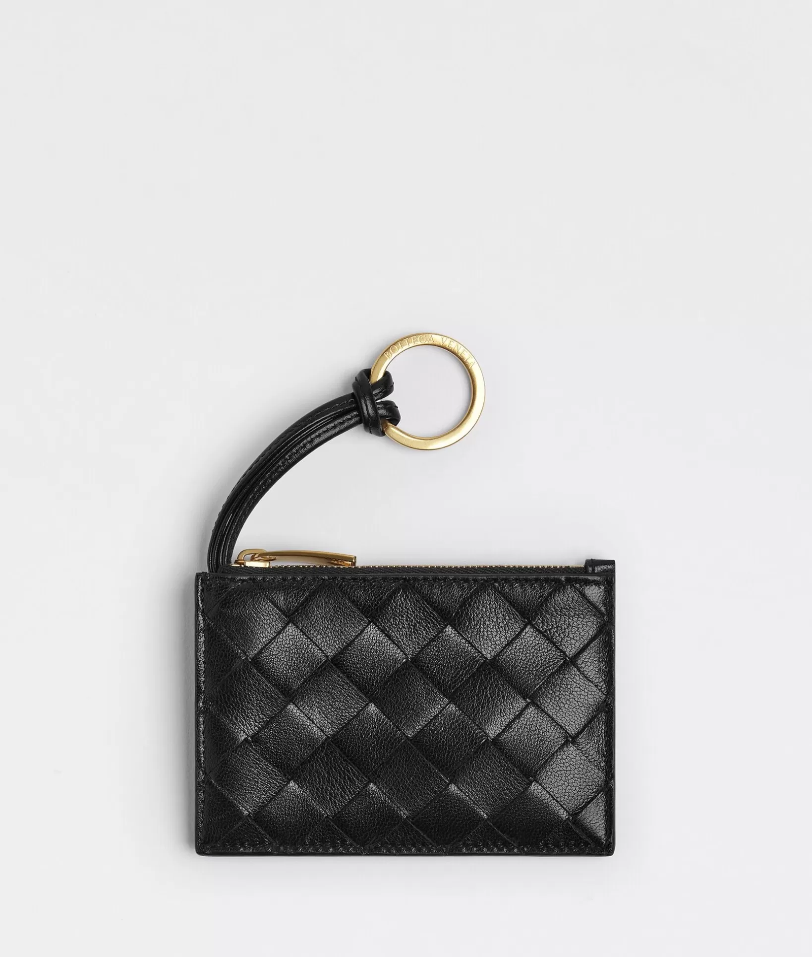 Key Rings>Bottega Veneta Key Pouch Black