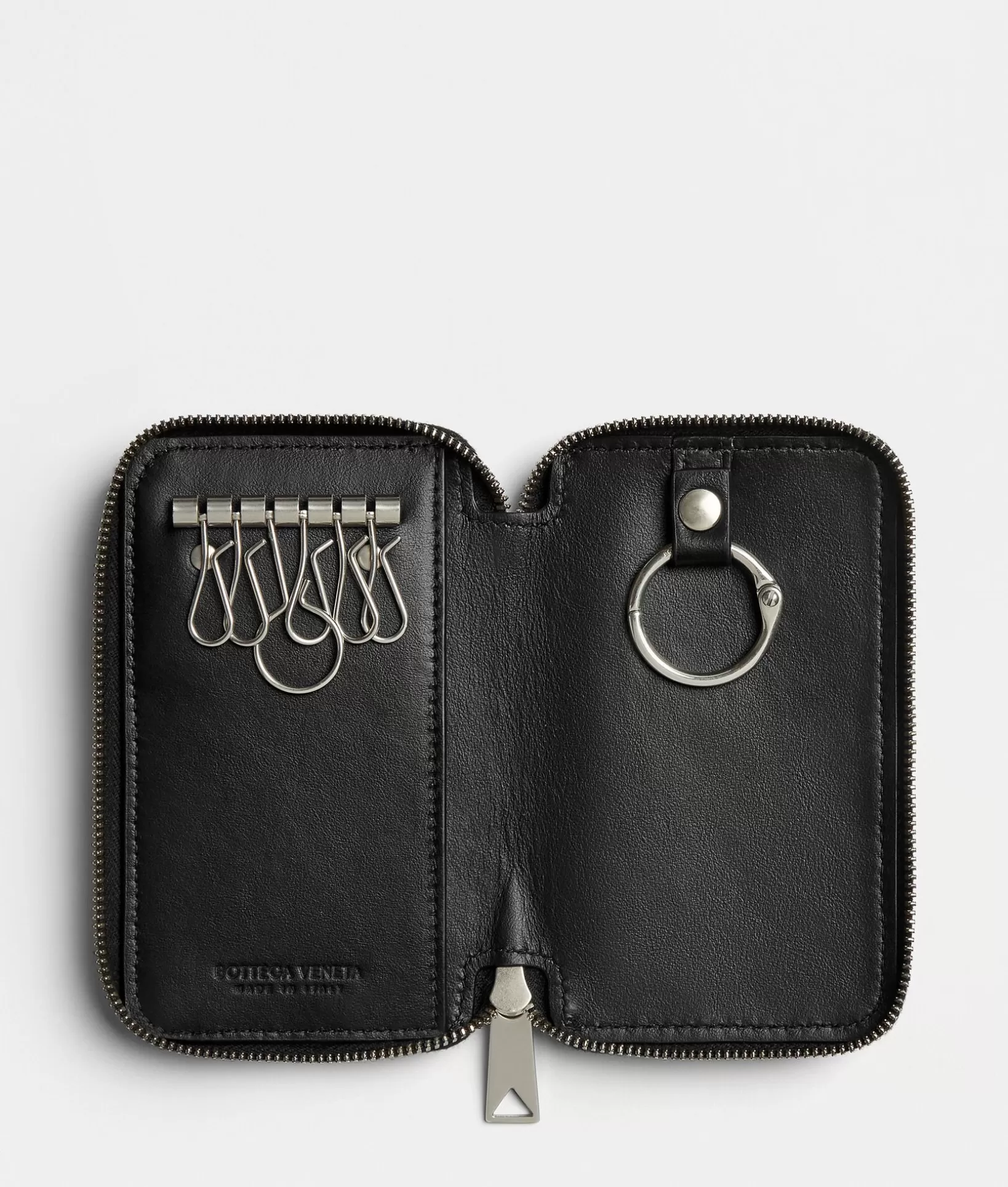 Key Rings>Bottega Veneta Key Pouch Black