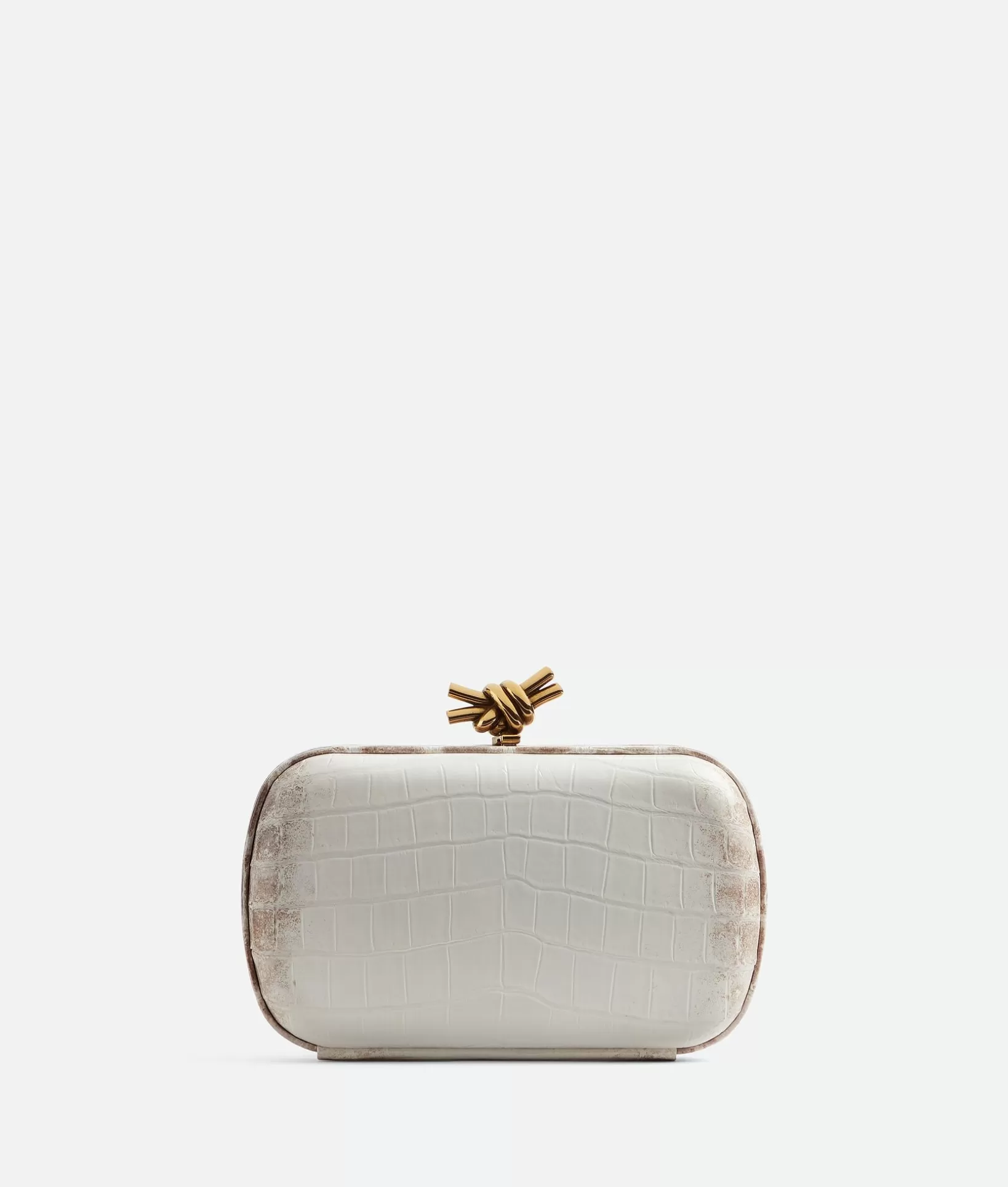 Clutch>Bottega Veneta Knot White/shade