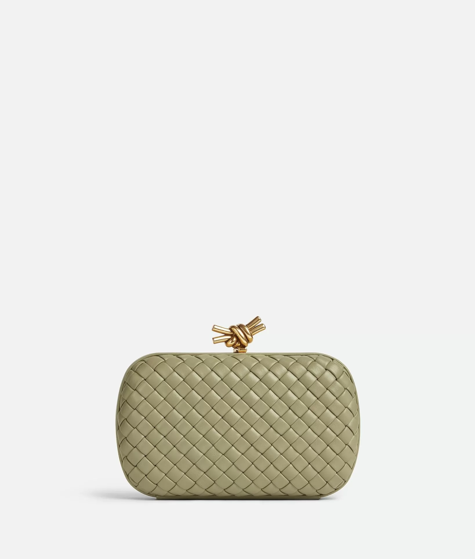 Clutch>Bottega Veneta Knot Travertine