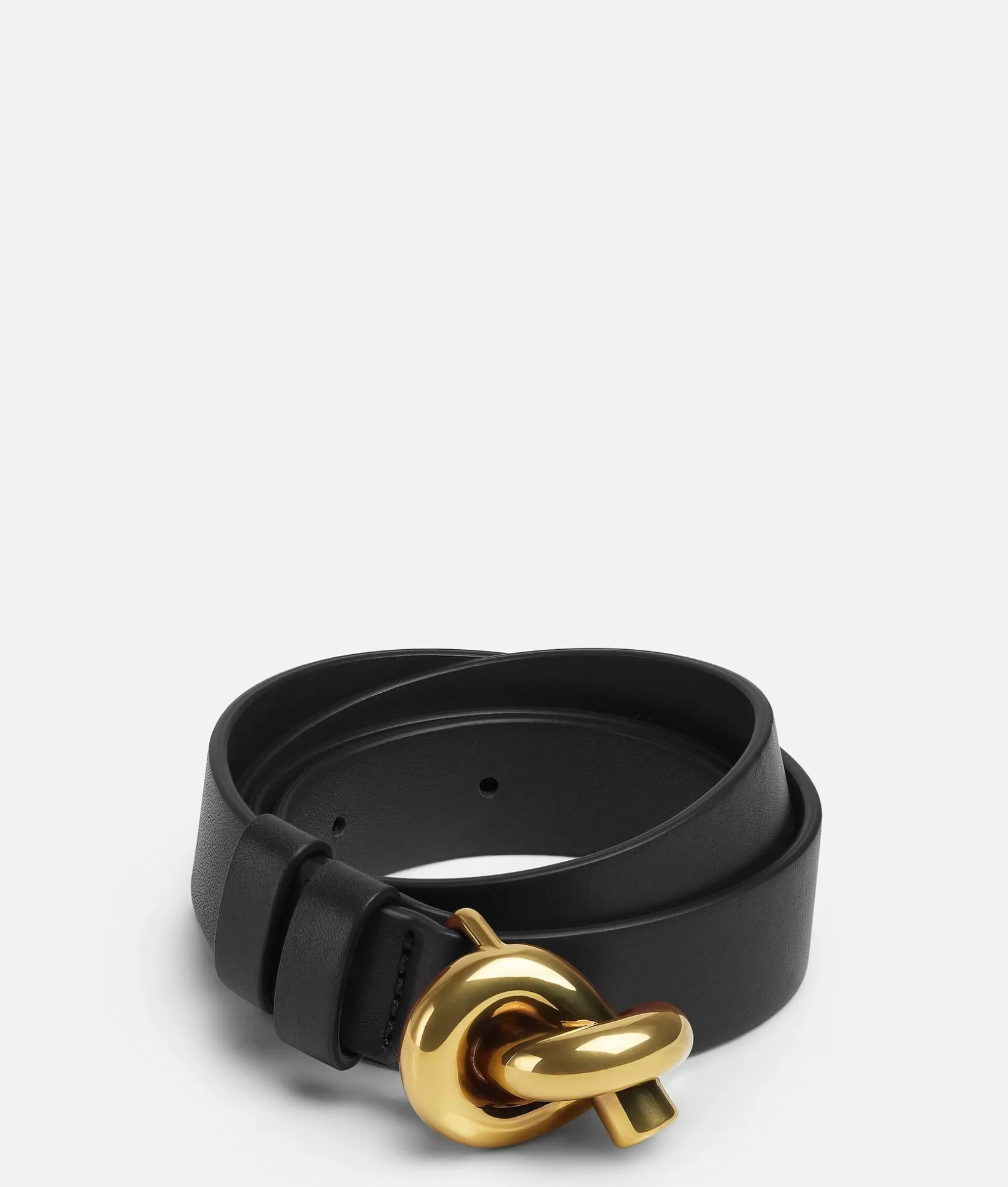 Belts>Bottega Veneta Knot Belt Black