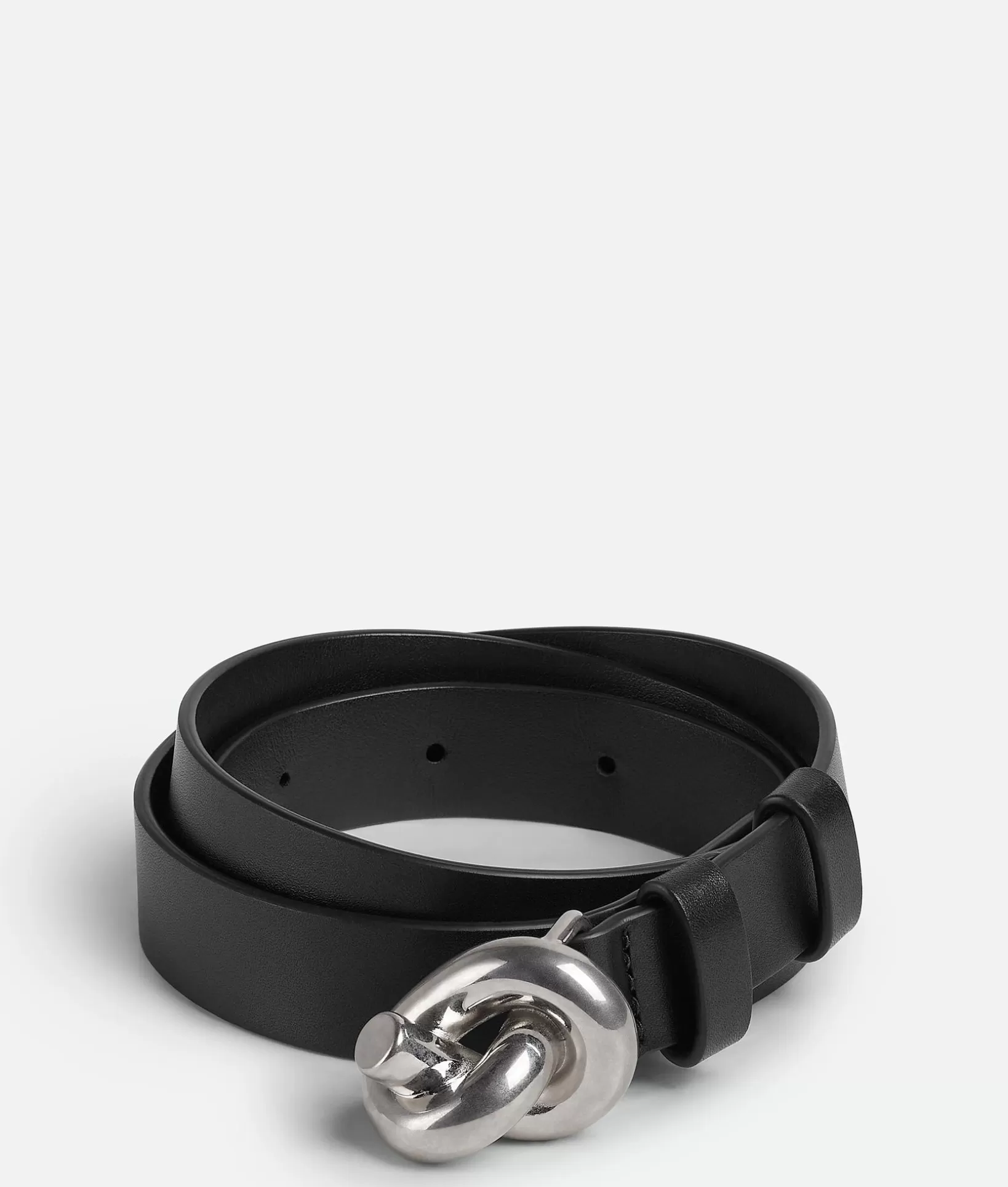 Belts>Bottega Veneta Knot Belt Black