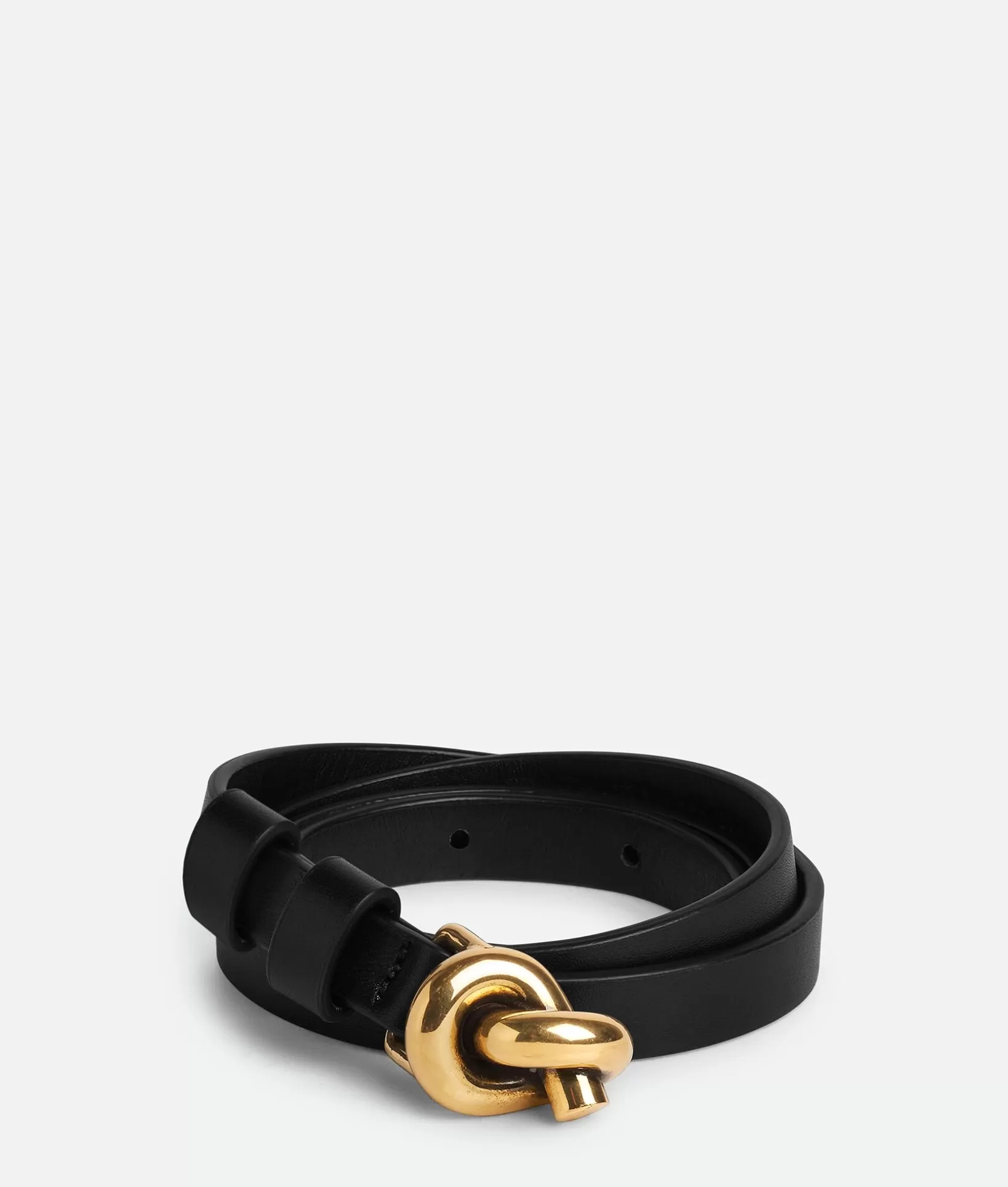 Belts>Bottega Veneta Knot Belt Black