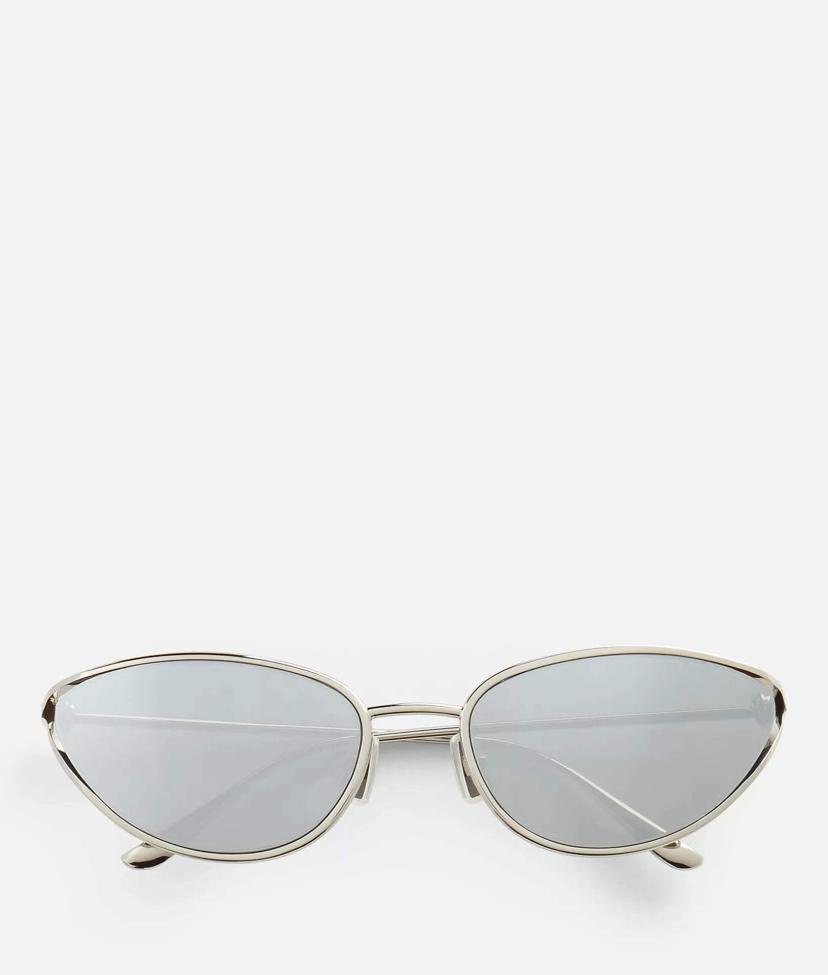 Sunglasses | Sunglasses>Bottega Veneta Knot Cat Eye Sunglasses Silver