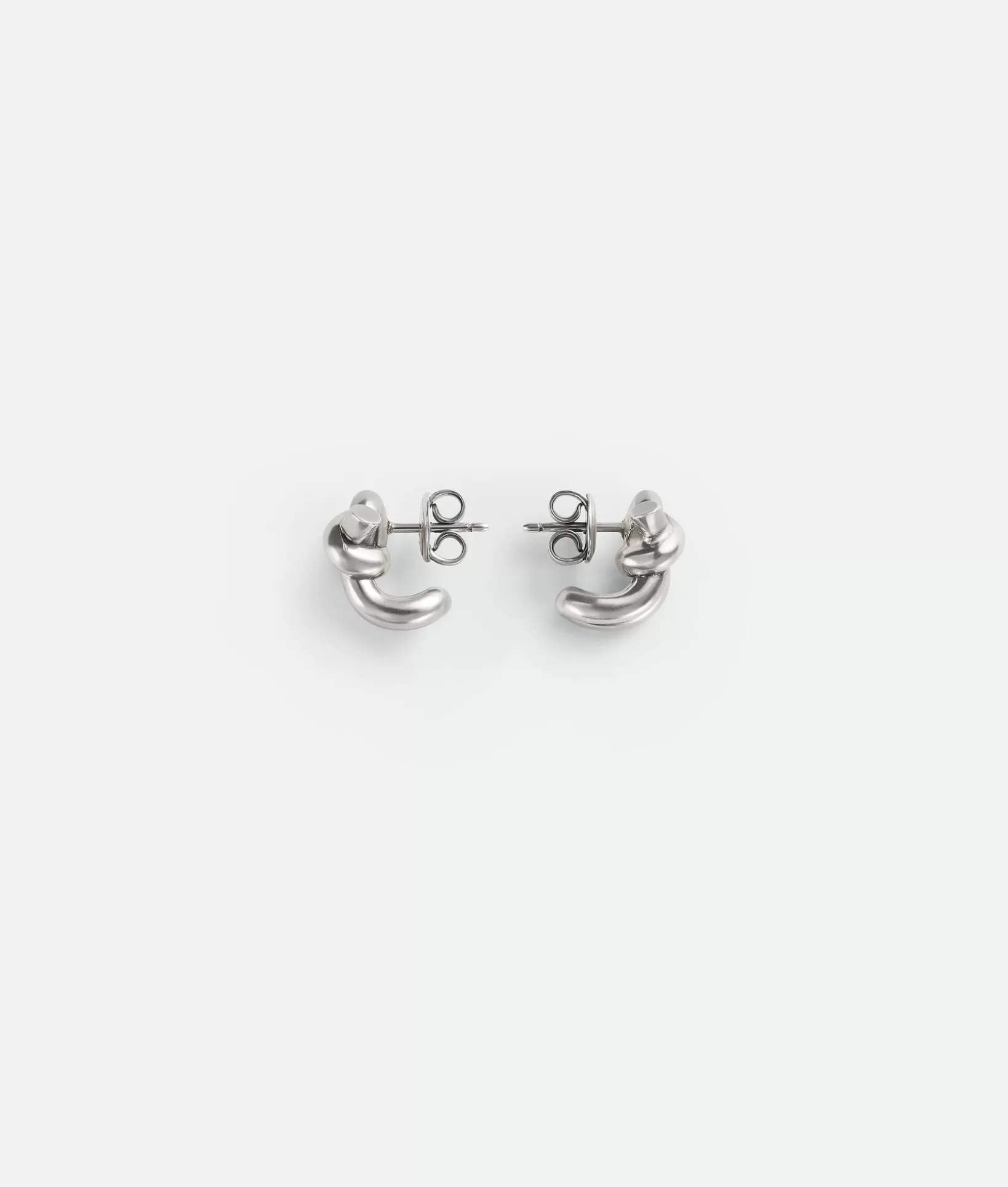 Earrings>Bottega Veneta Knot Earrings Silver