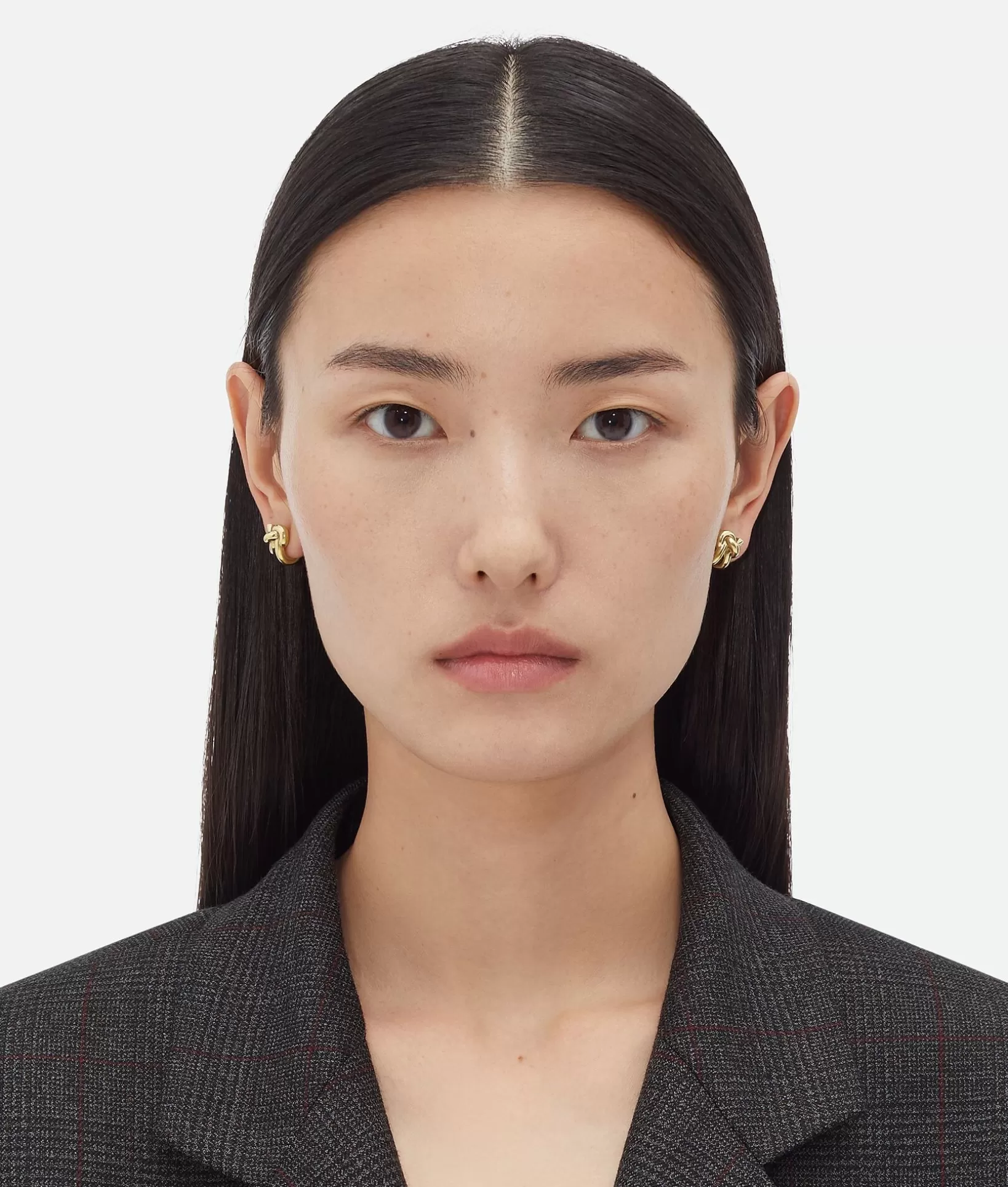 Earrings>Bottega Veneta Knot Earrings Yellow gold