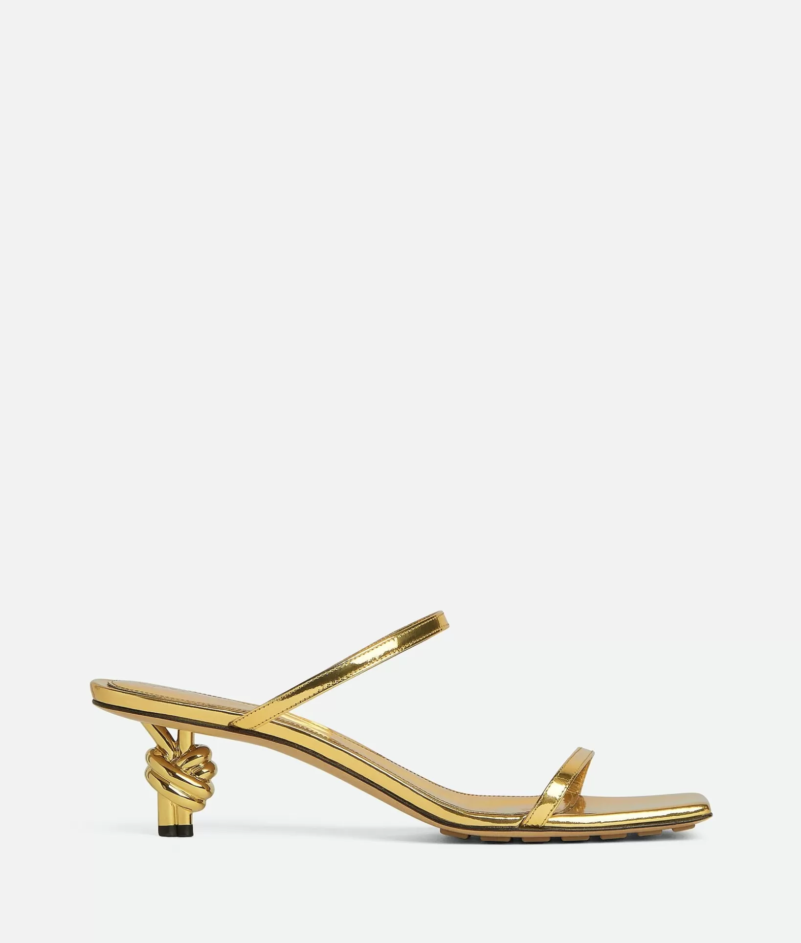 Sandals>Bottega Veneta Knot Mule Gold