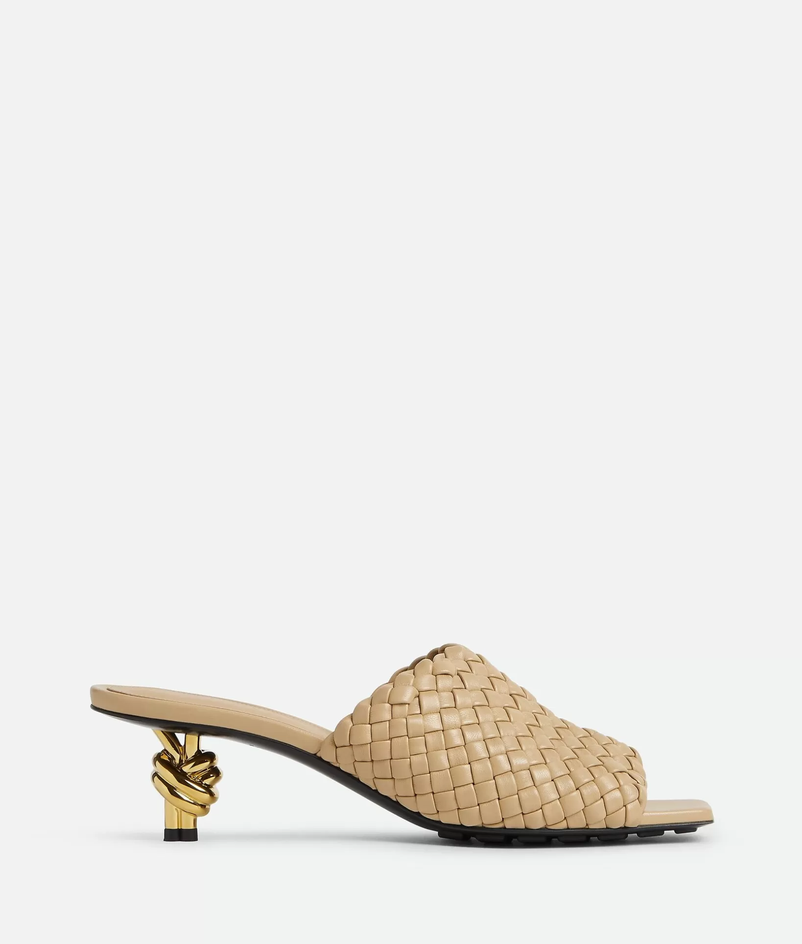 Sandals>Bottega Veneta Knot Mule Cane sugar