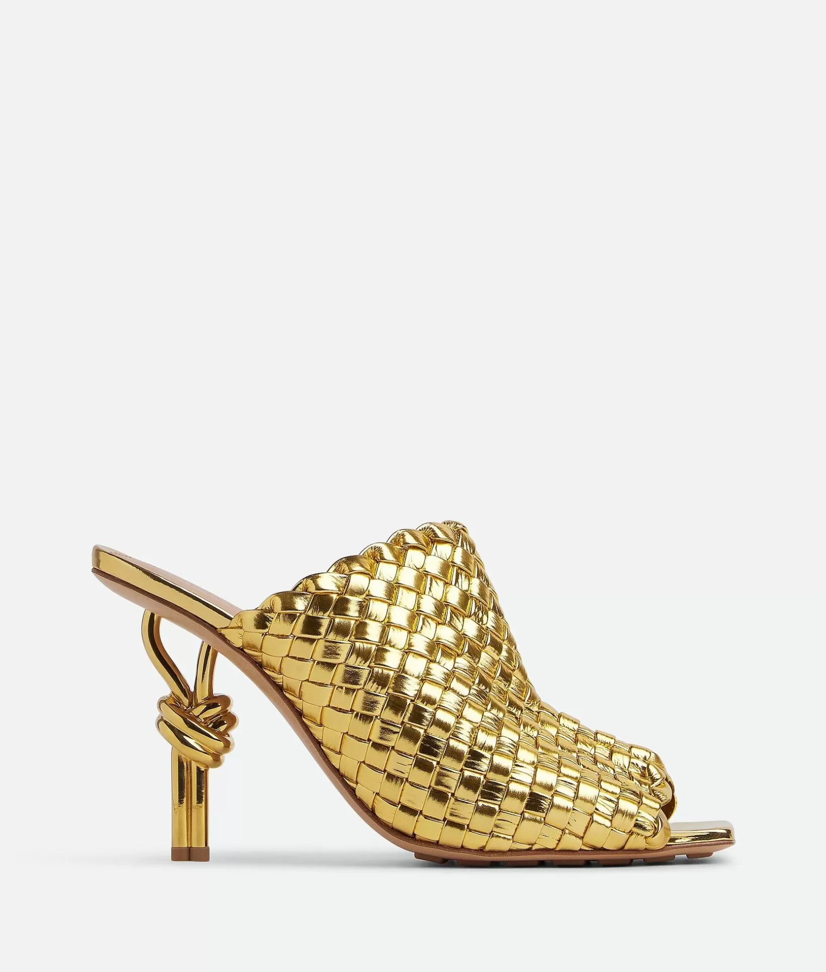 Sandals>Bottega Veneta Knot Mule Gold