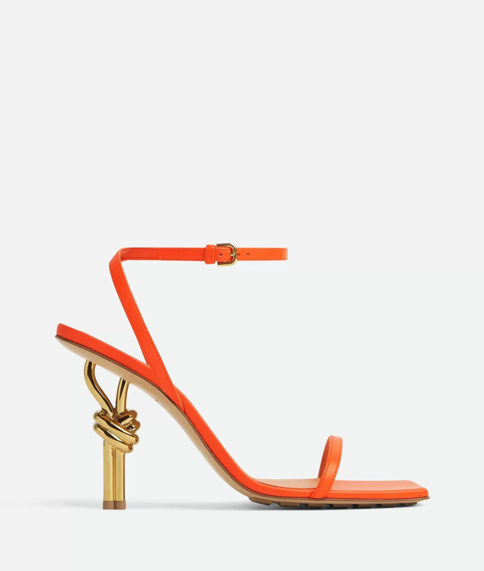 Sandals>Bottega Veneta Knot Sandal New orange