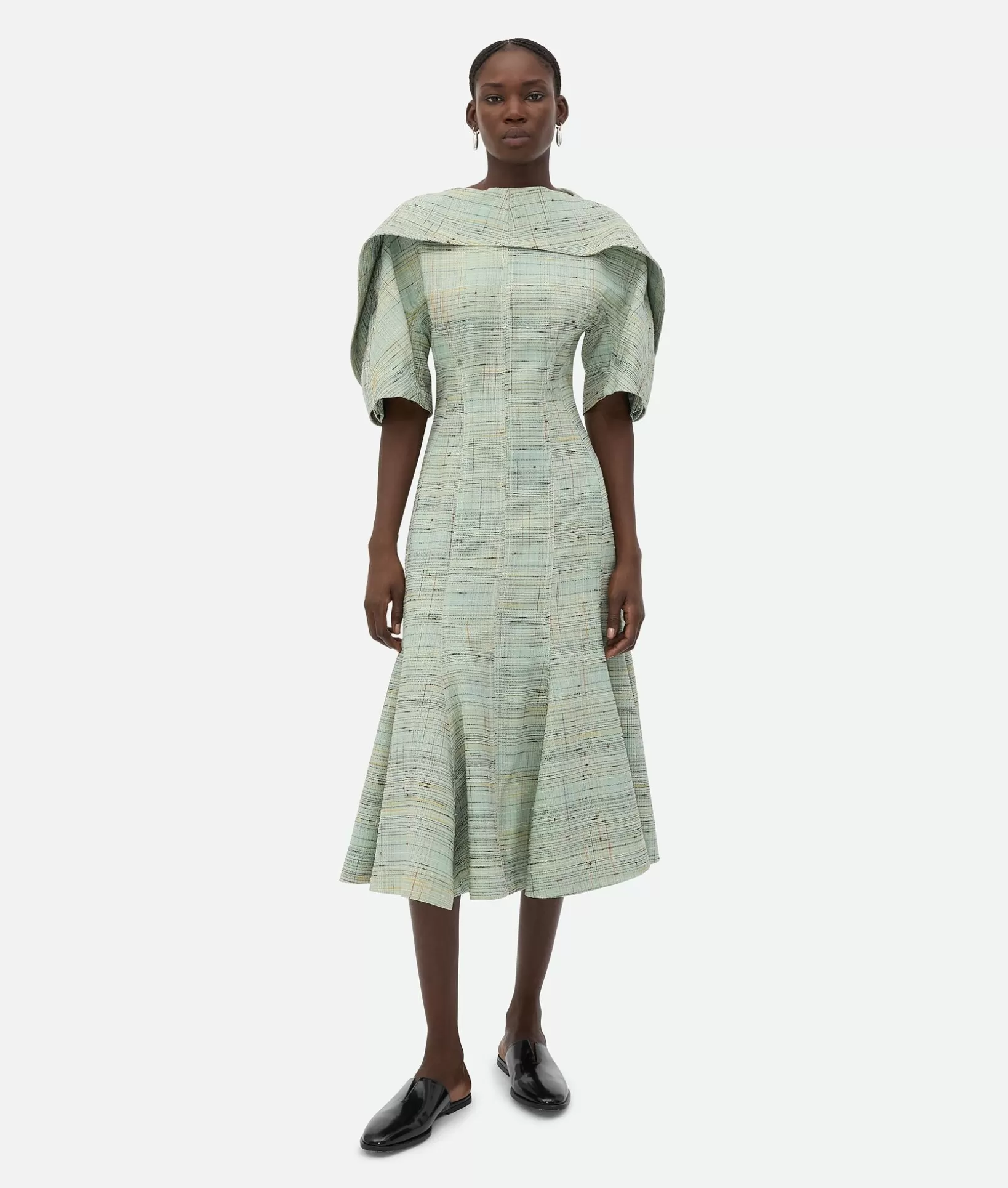 Dresses>Bottega Veneta Knotted Viscose Dress Dewdrop/multicolour