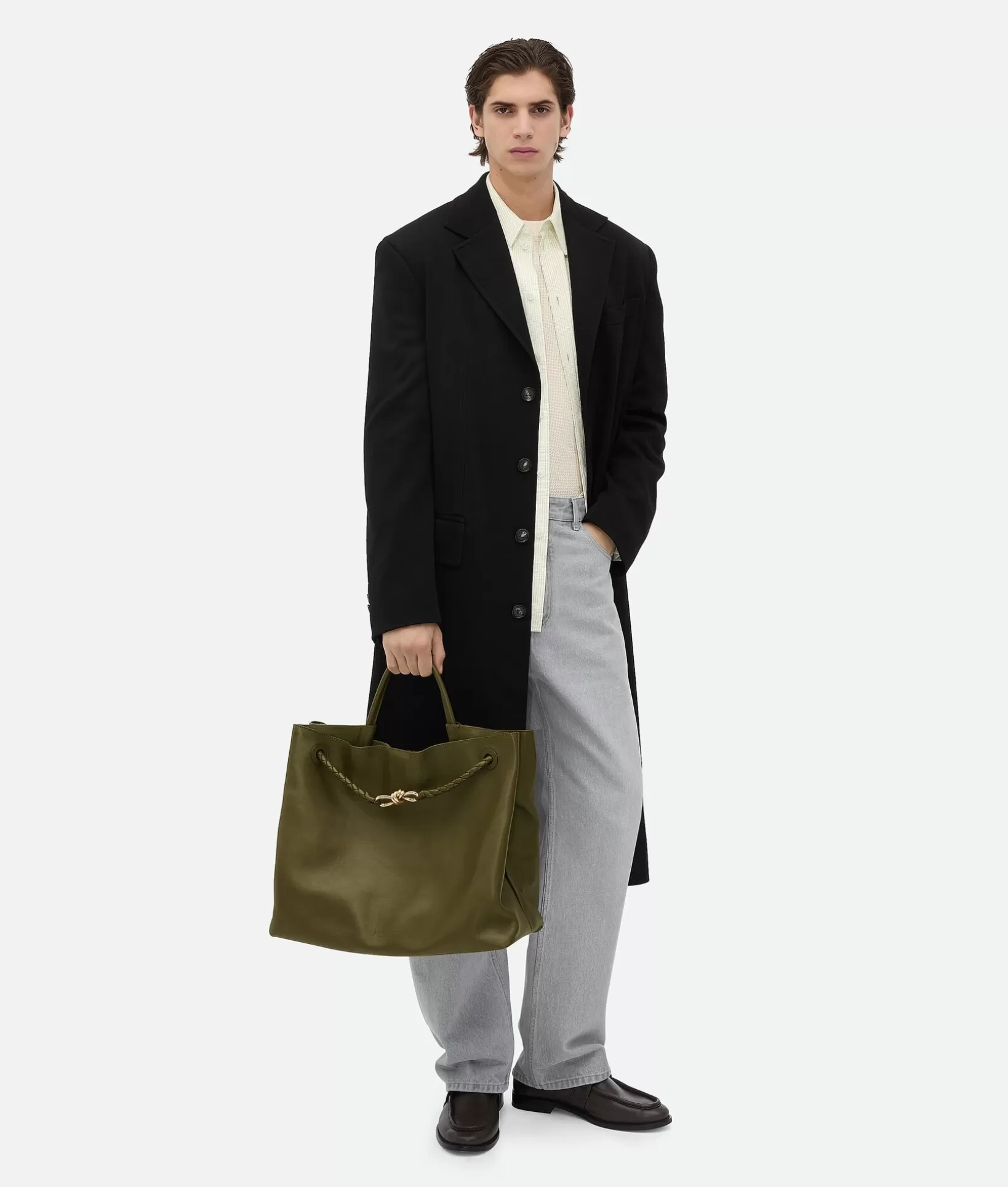 Shopper | Shopper>Bottega Veneta Large Andiamo Olive oil