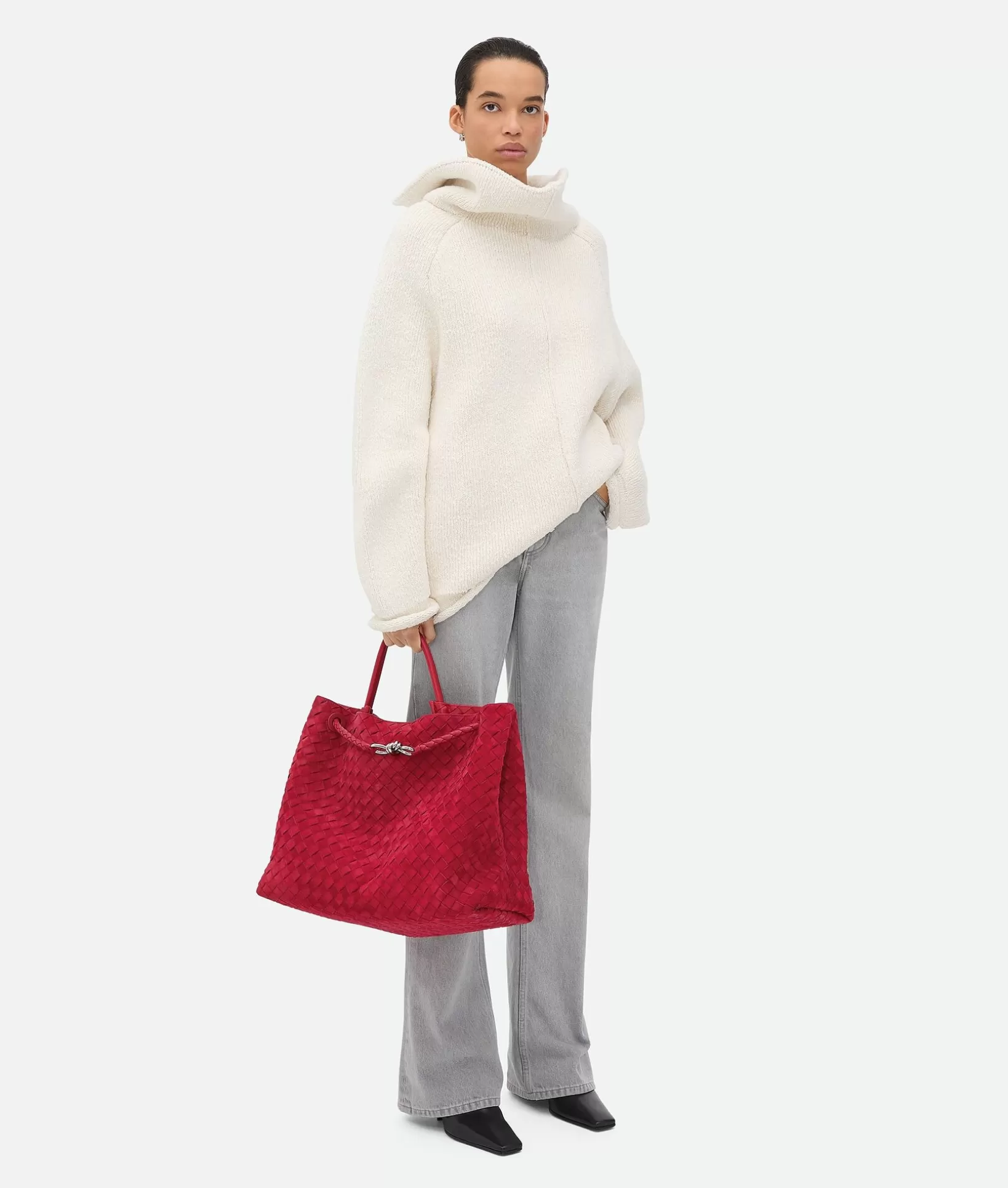 Shopper | Handle>Bottega Veneta Large Andiamo New apple candy