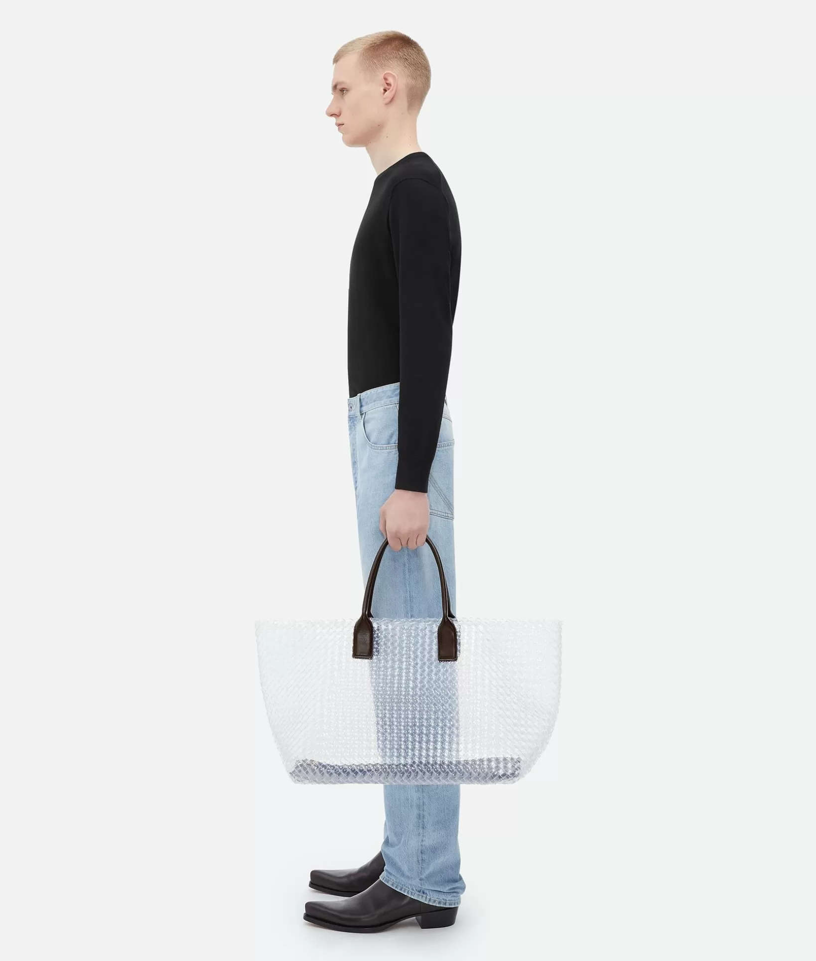 Shopper | Shopper>Bottega Veneta Large Cabat Transparent/fondant