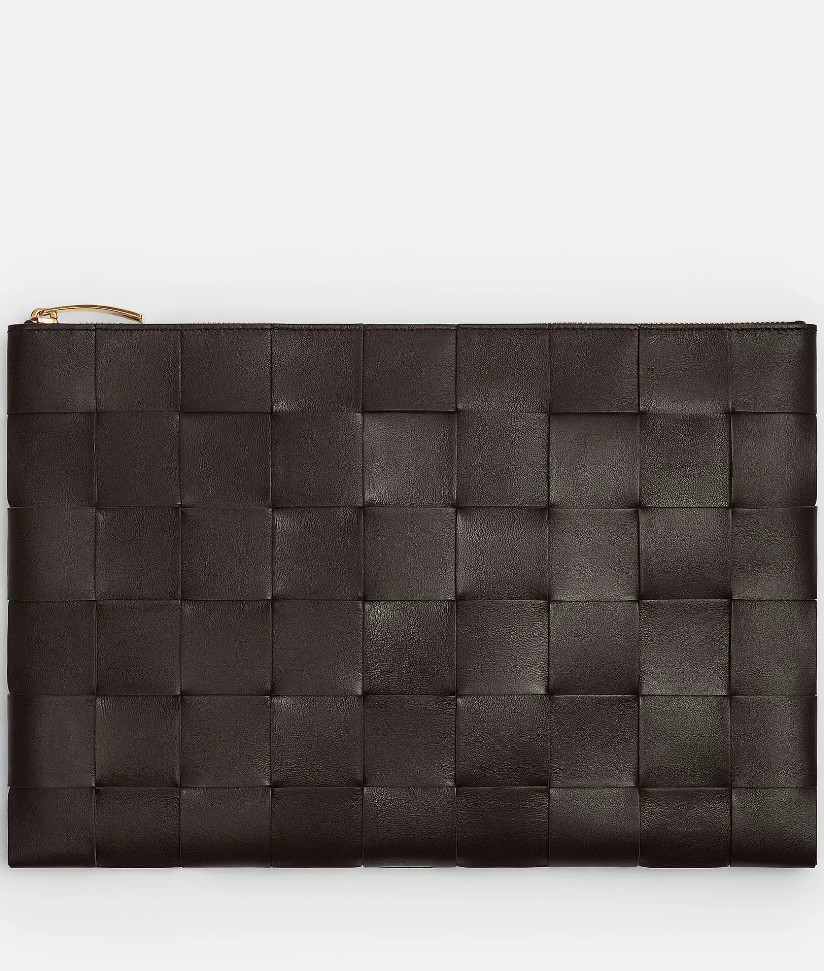 Pouches>Bottega Veneta Large Cassette Flat Pouch Fondant