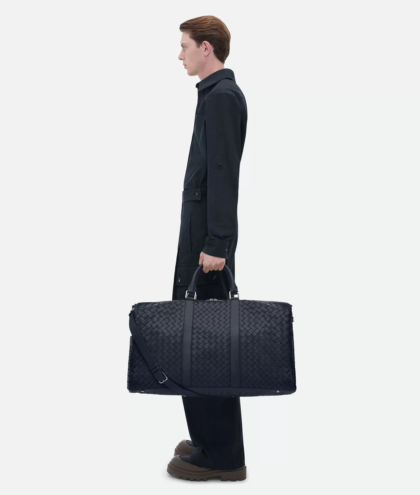 Travel Bags>Bottega Veneta Large Classic Intrecciato Duffle Space