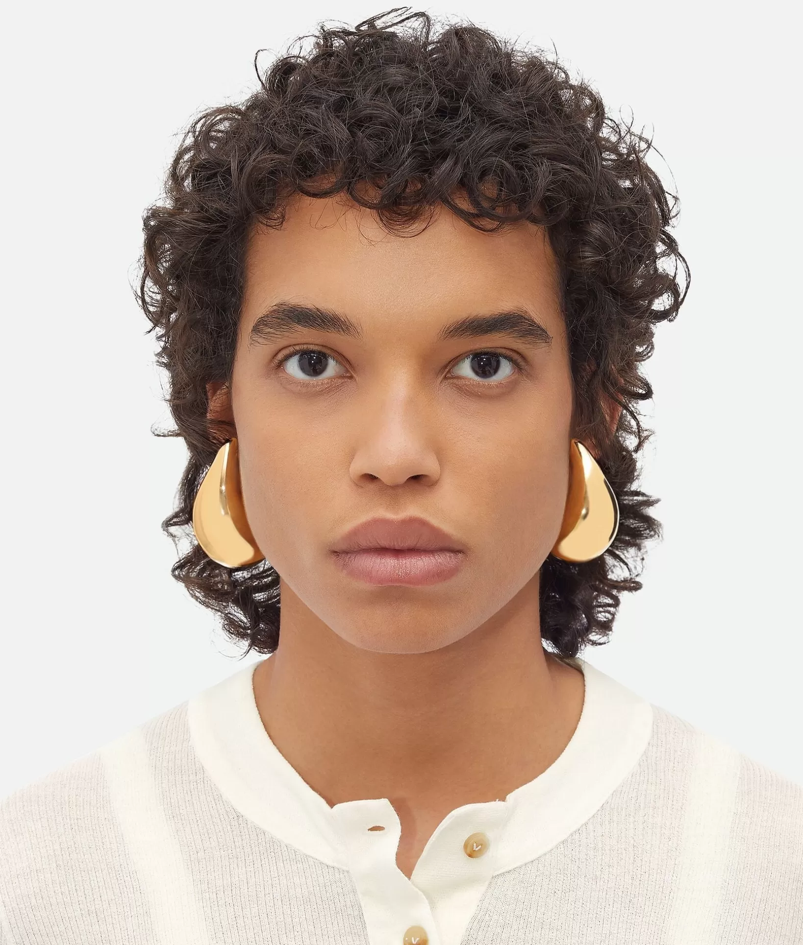 Earrings>Bottega Veneta Large Drop Earrings Yellow gold