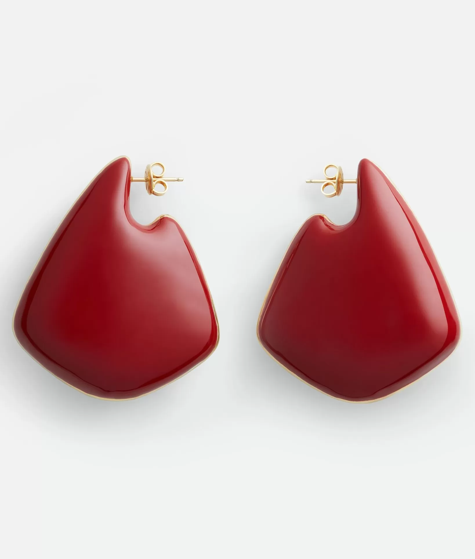 Earrings>Bottega Veneta Large Fin Earrings Syrup