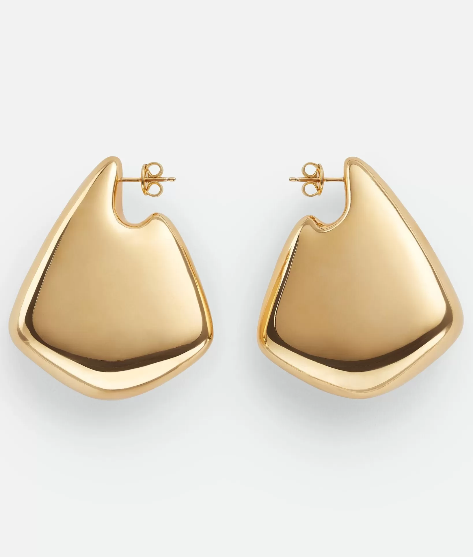 Earrings>Bottega Veneta Large Fin Earrings Yellow gold