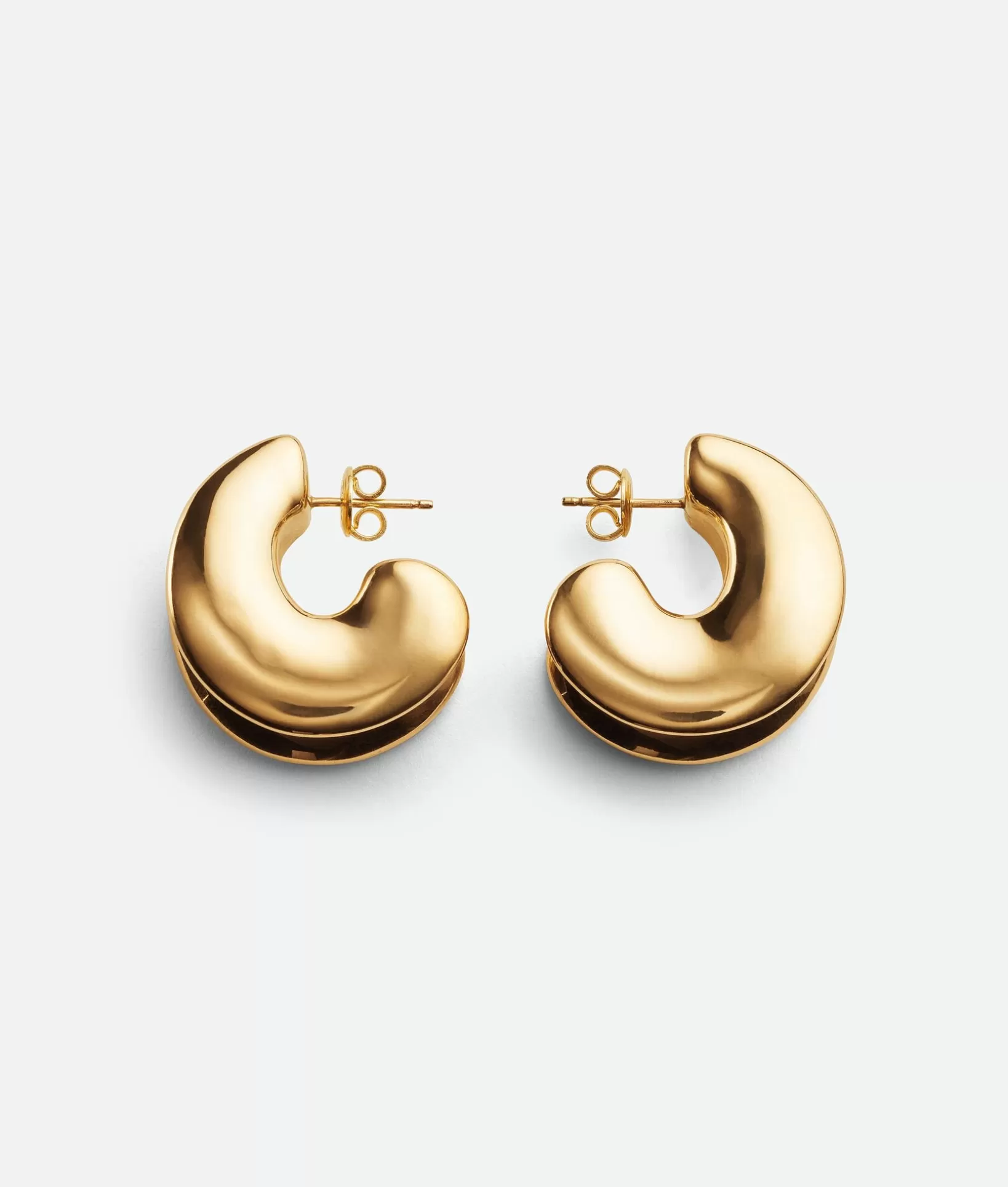 Earrings>Bottega Veneta Large H Beam Earrings Yellow gold