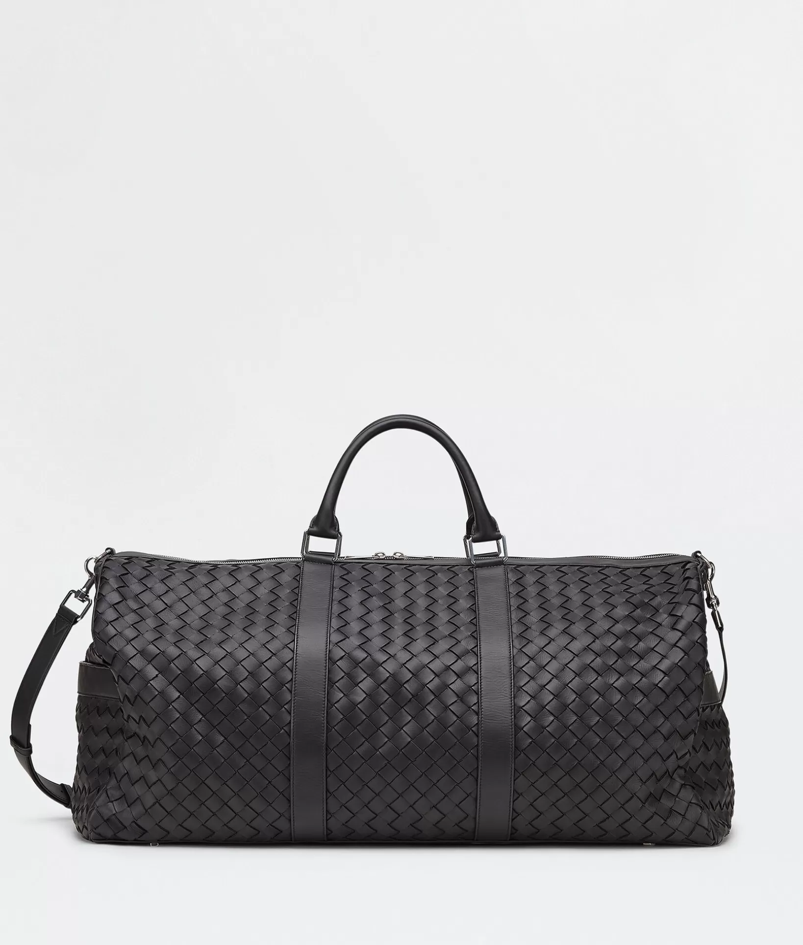 Travel Bags | Travel Bags>Bottega Veneta Large Intrecciato Duffle Black