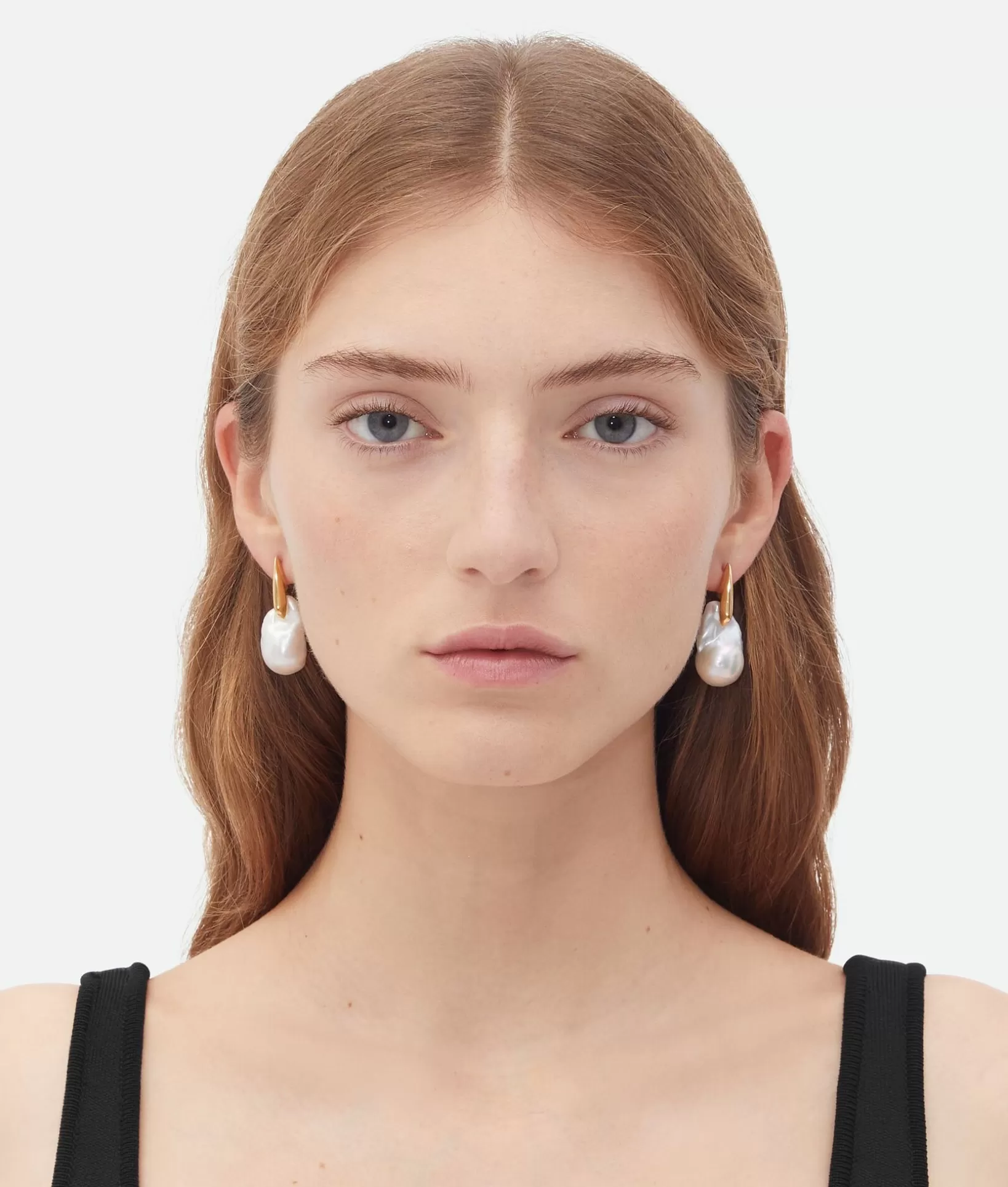 Earrings>Bottega Veneta Large Pearl Earrings White