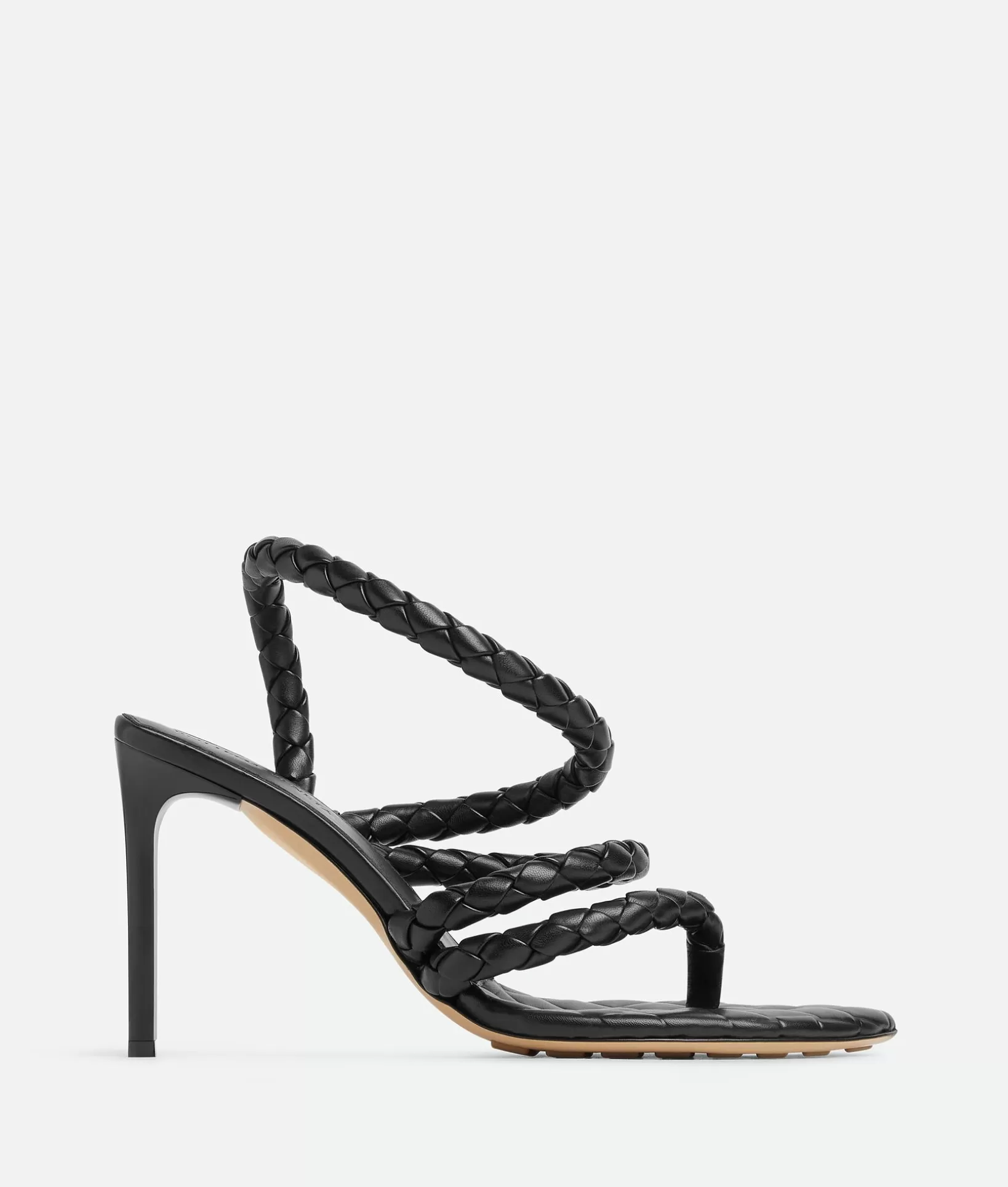 Sandals>Bottega Veneta Leaf Sandal Black