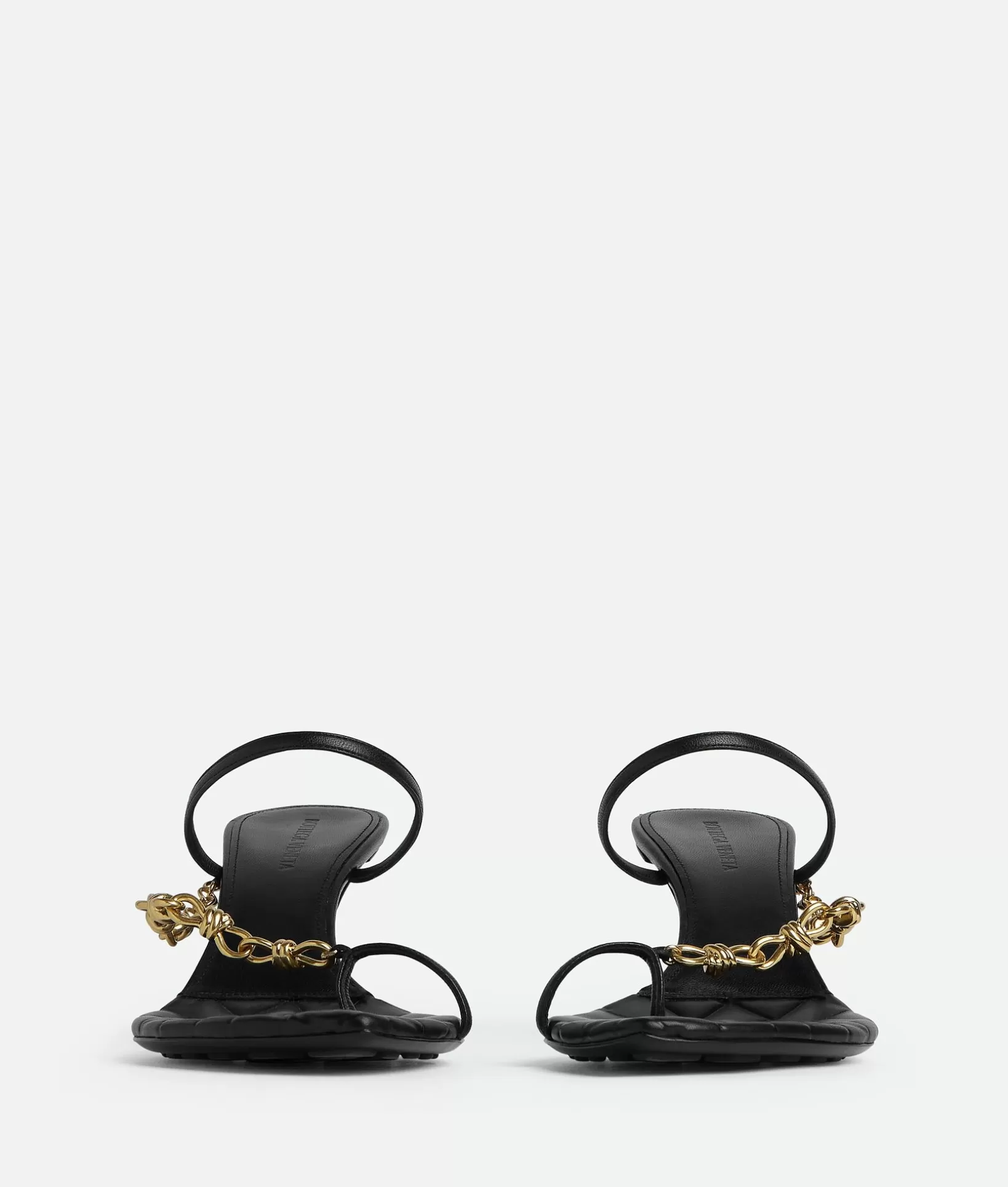 Sandals>Bottega Veneta Leaf Sandal Black