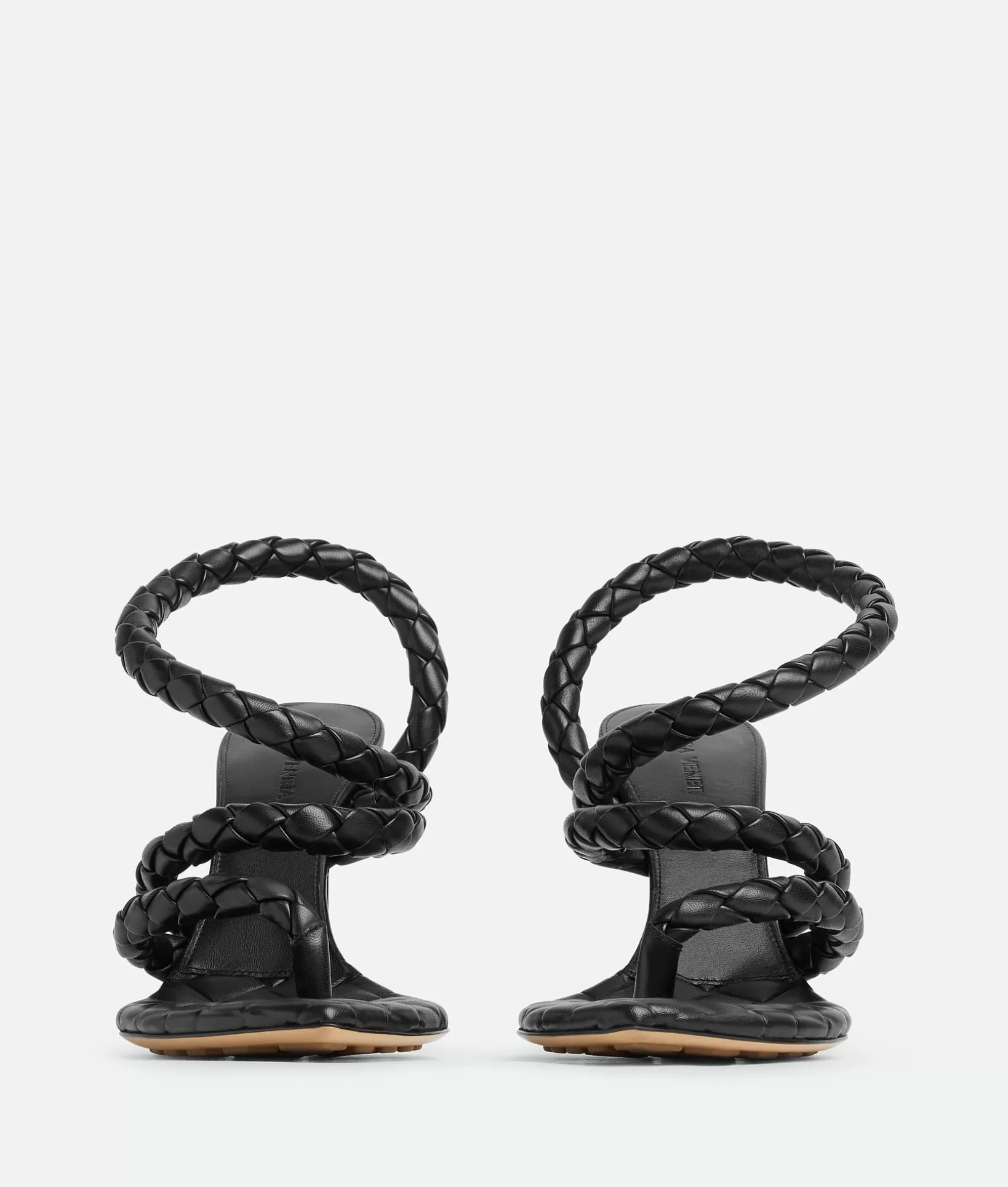 Sandals>Bottega Veneta Leaf Sandal Black