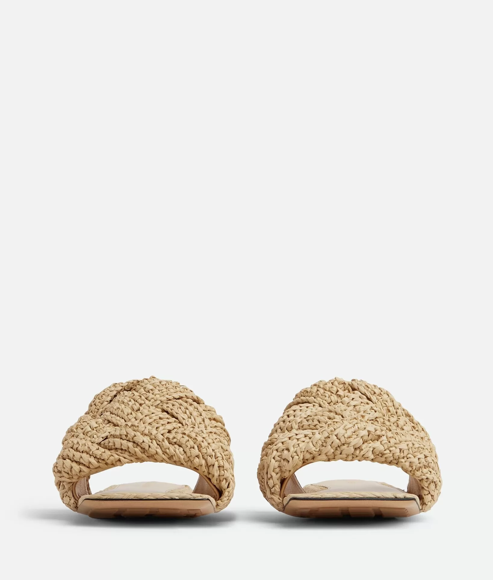 Sandals>Bottega Veneta Lido Flat Sandal Cane sugar