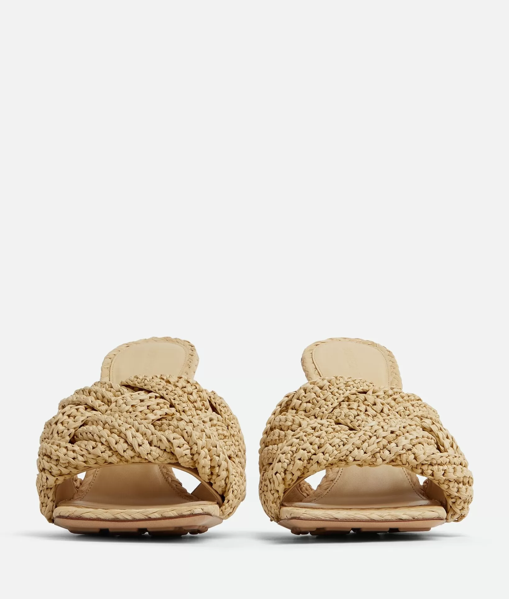 Sandals>Bottega Veneta Lido Mule Cane sugar