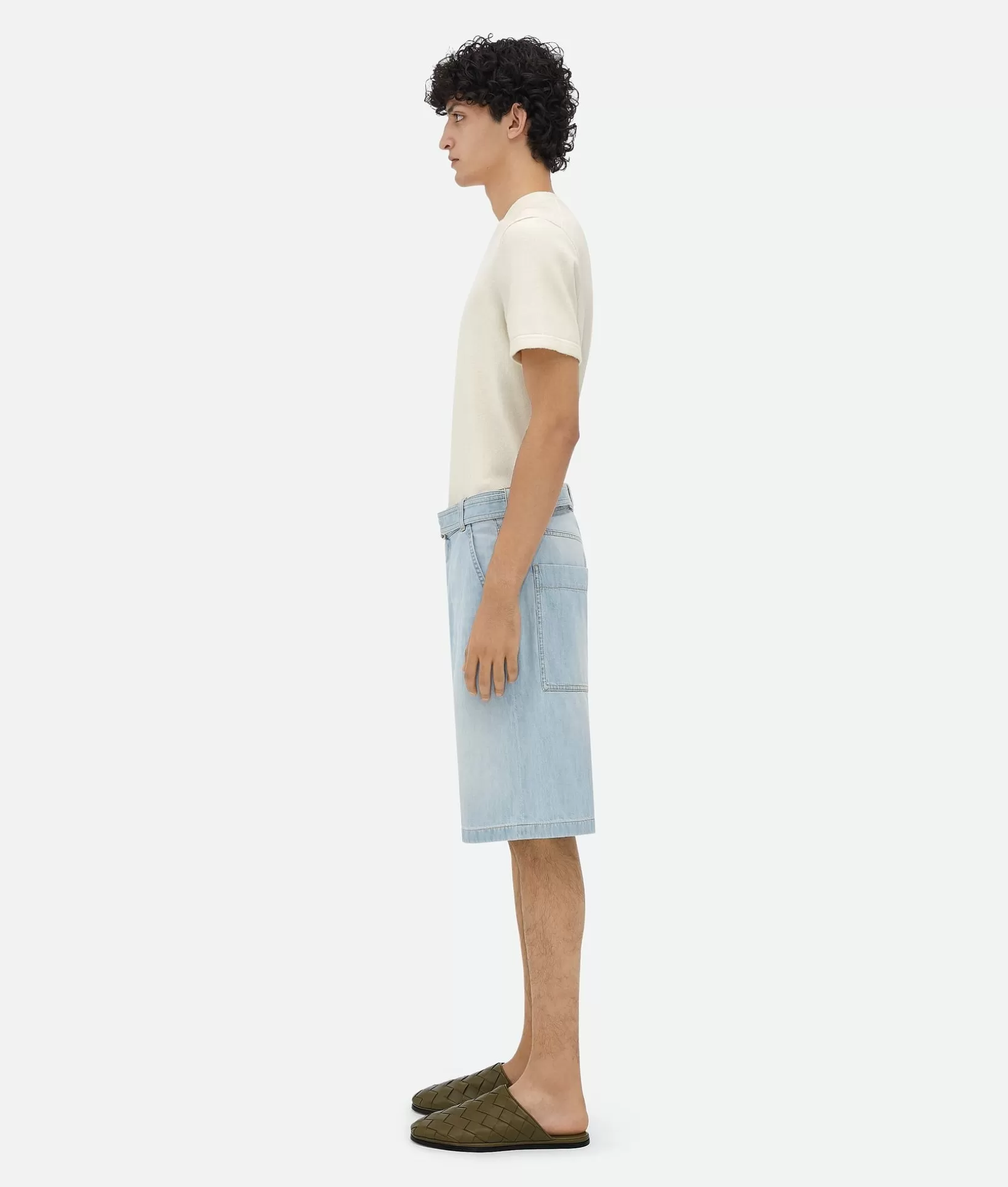 Denim | Trousers And Shorts>Bottega Veneta ed Denim Shorts Light bleach