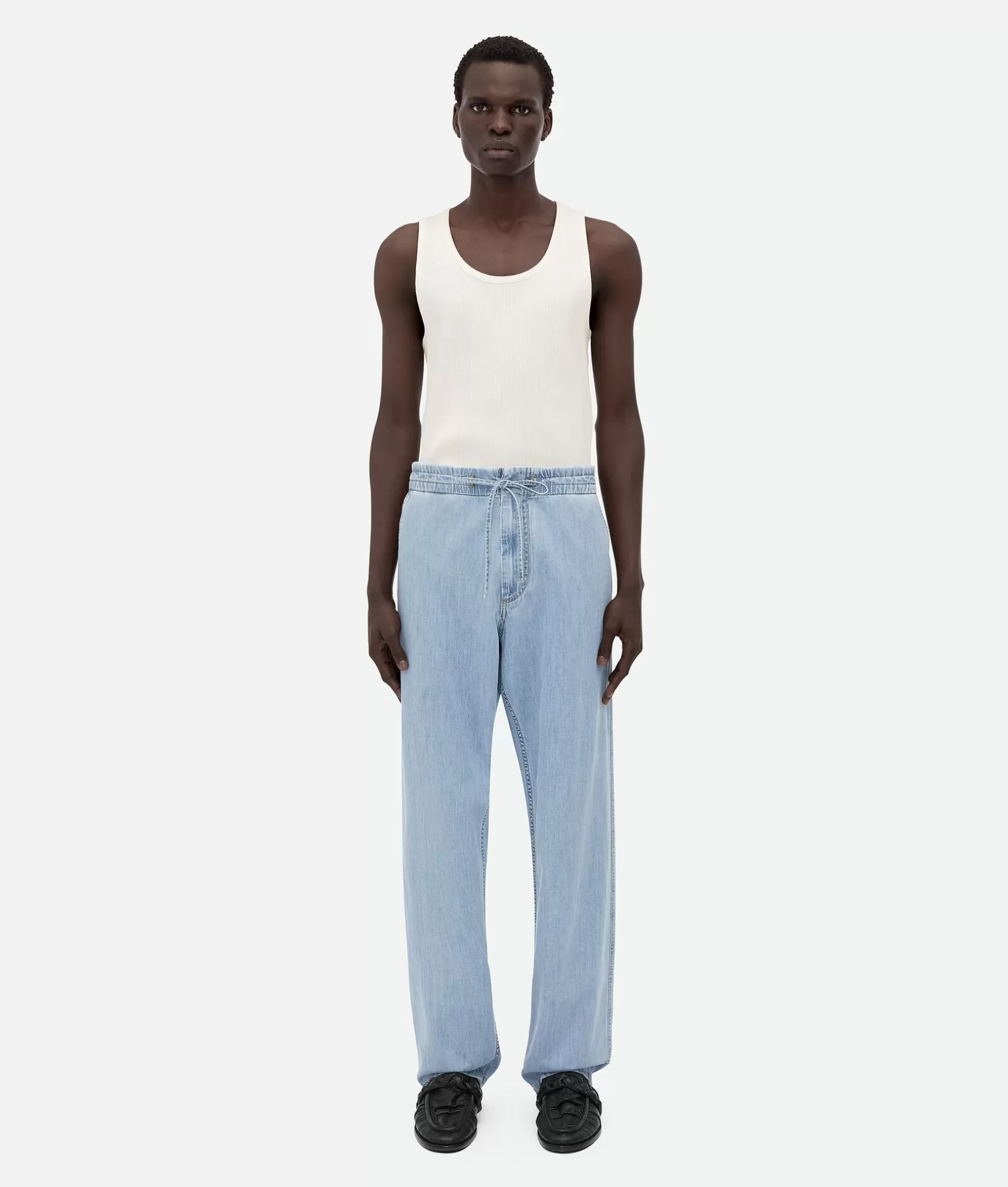 Denim>Bottega Veneta ed Elasticated Denim Light bleach