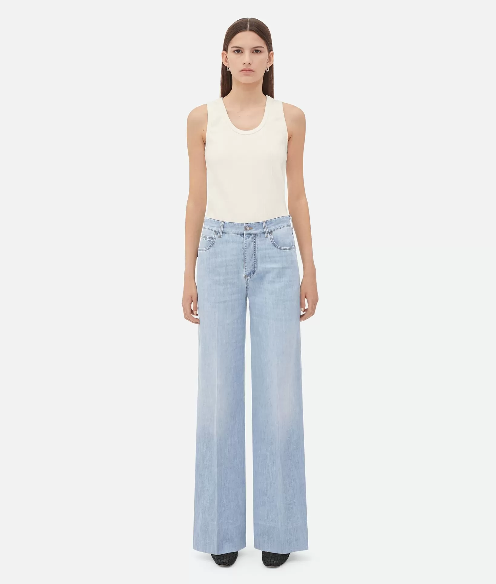 Denim>Bottega Veneta ed Wide Leg Denim Light bleach