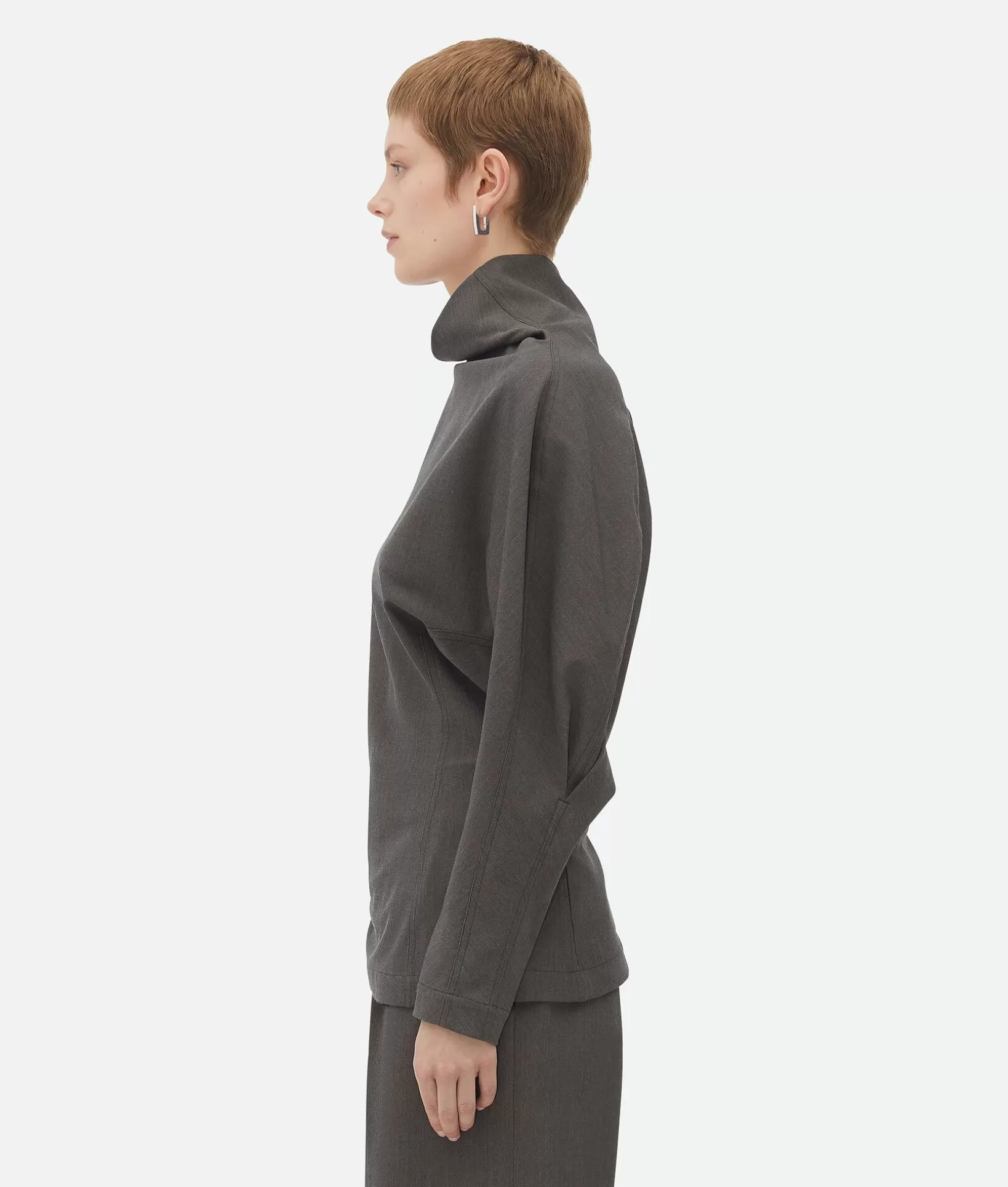 Tops And T-Shirts | Shirts>Bottega Veneta Light Wool Top Grey melange