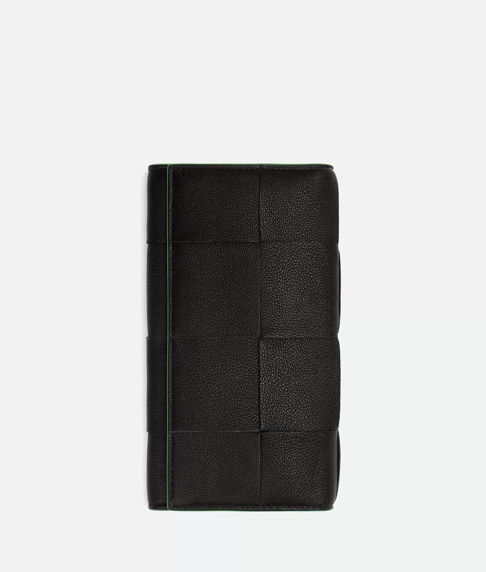 Long Wallets>Bottega Veneta Long Cassette Wallet Black / Parakeet