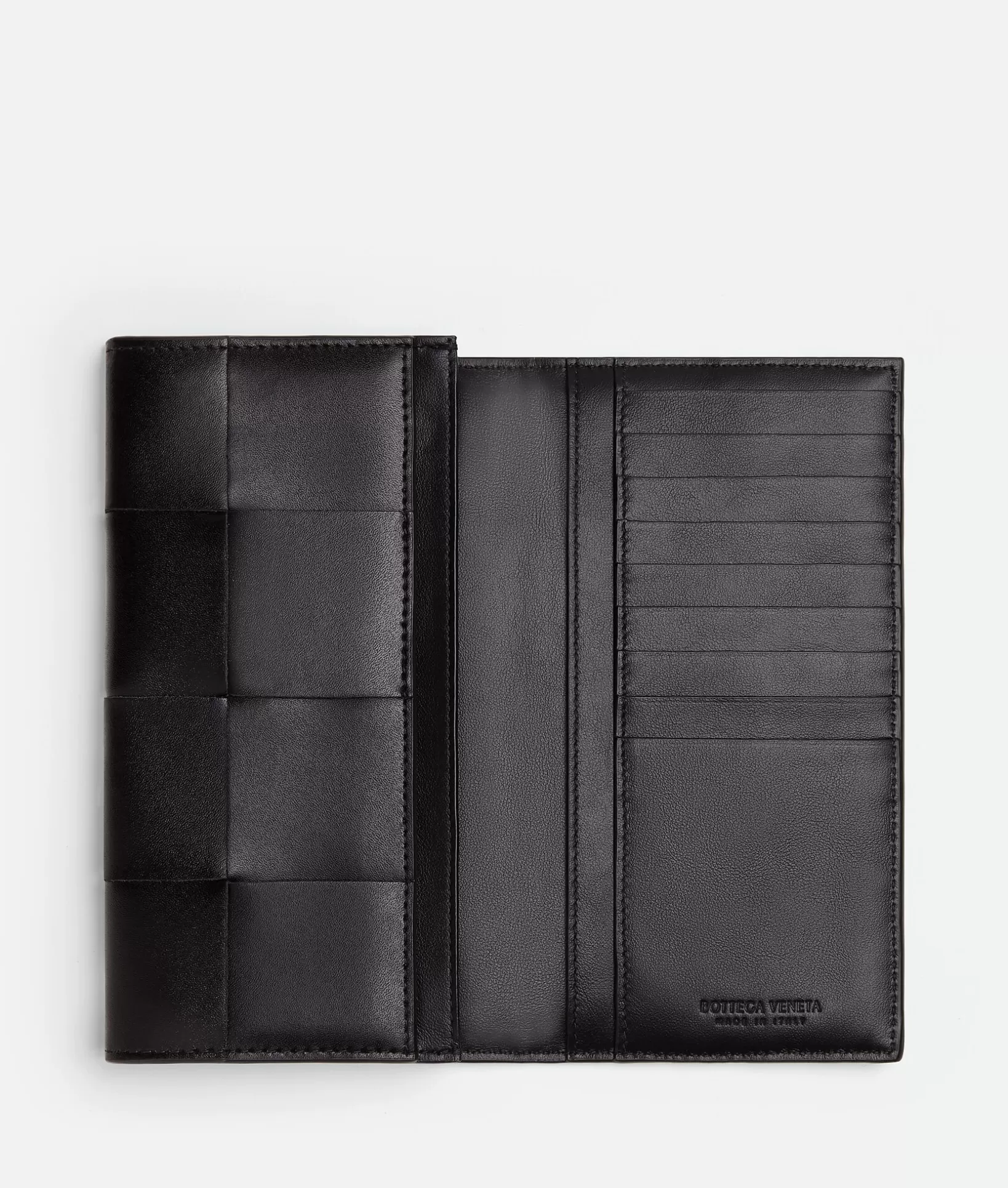 Long Wallets>Bottega Veneta Long Cassette Wallet Black