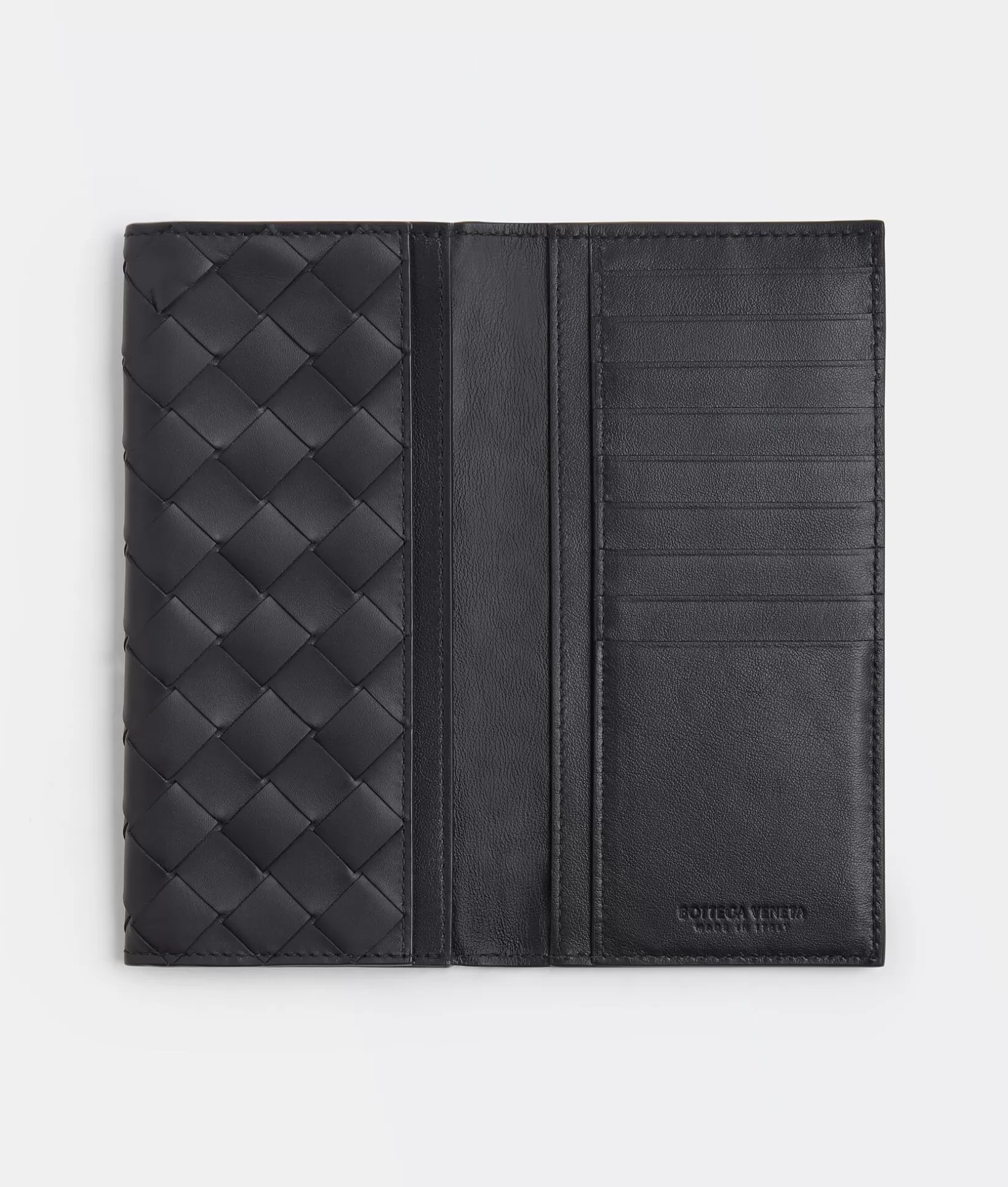 Long Wallets>Bottega Veneta Long Wallet Nero